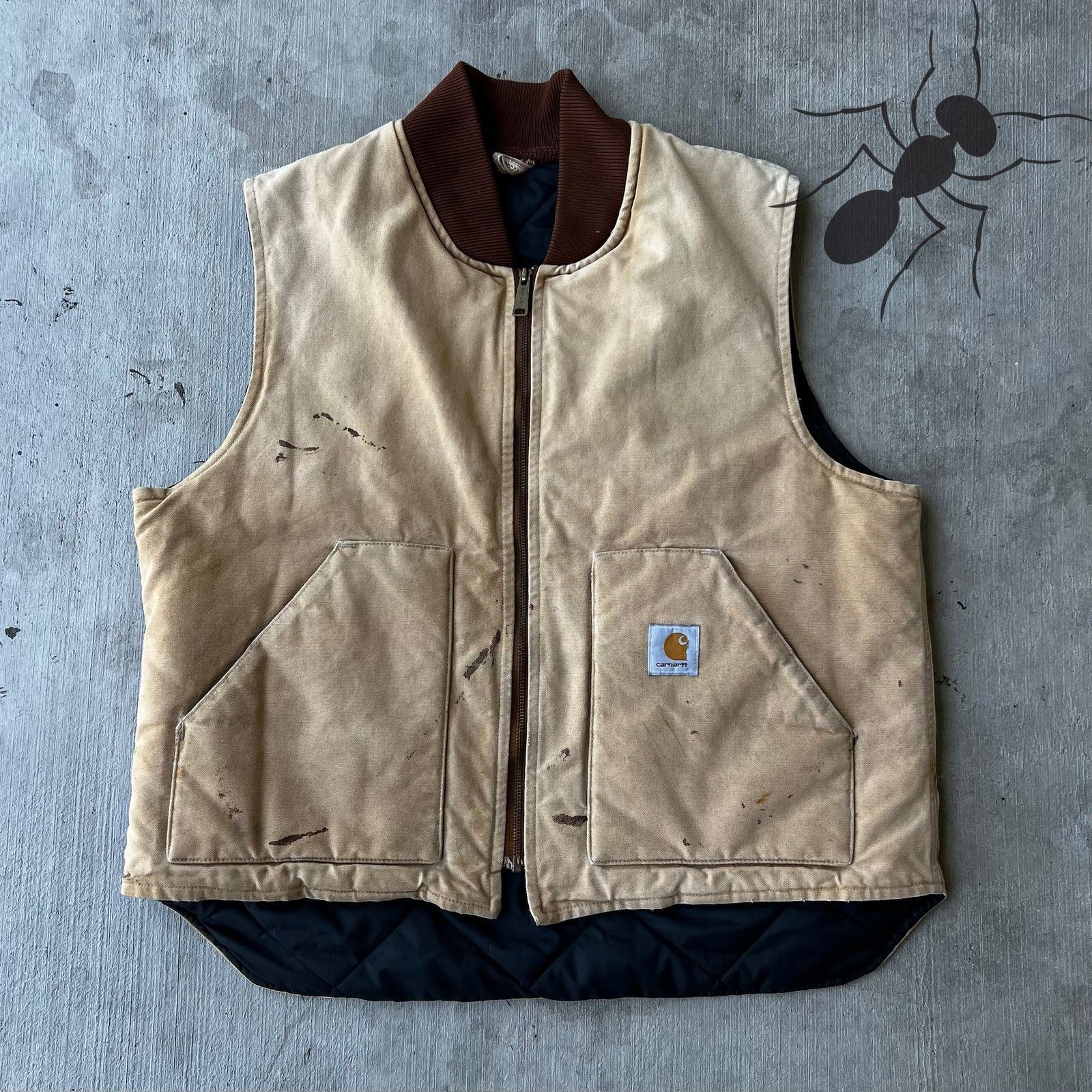 Carhartt × Vintage Carhartt brown work wear vest Size US XL / EU 56 / 4 - 1 Thumbnail