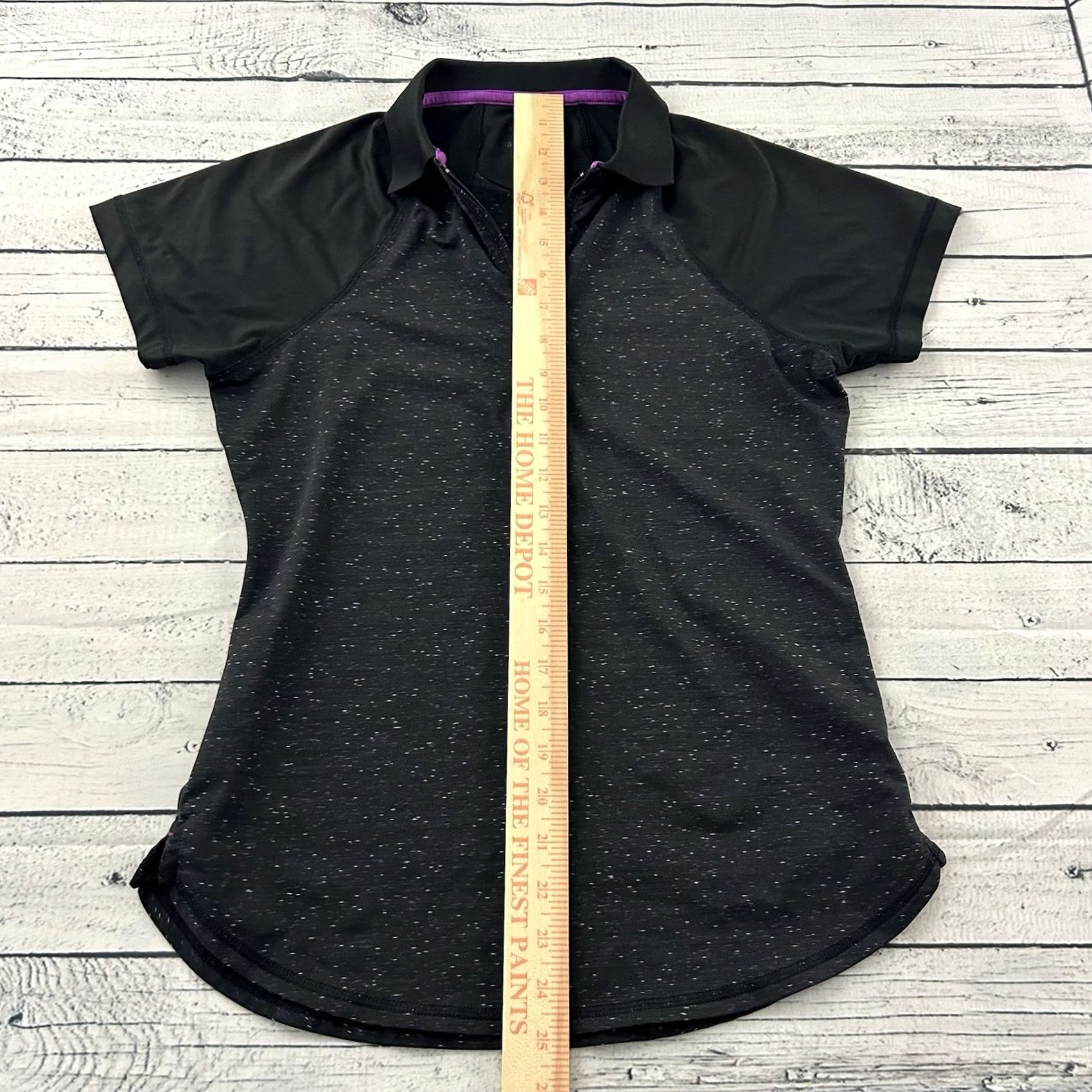 Peter Millar Peter Millar Crown Sport Polo Shirt Women's XS Black 1/4 Zip Short Sleeve Golf Activewear Shirt Size XS / US 0-2 / IT 36-38 - 3 Thumbnail