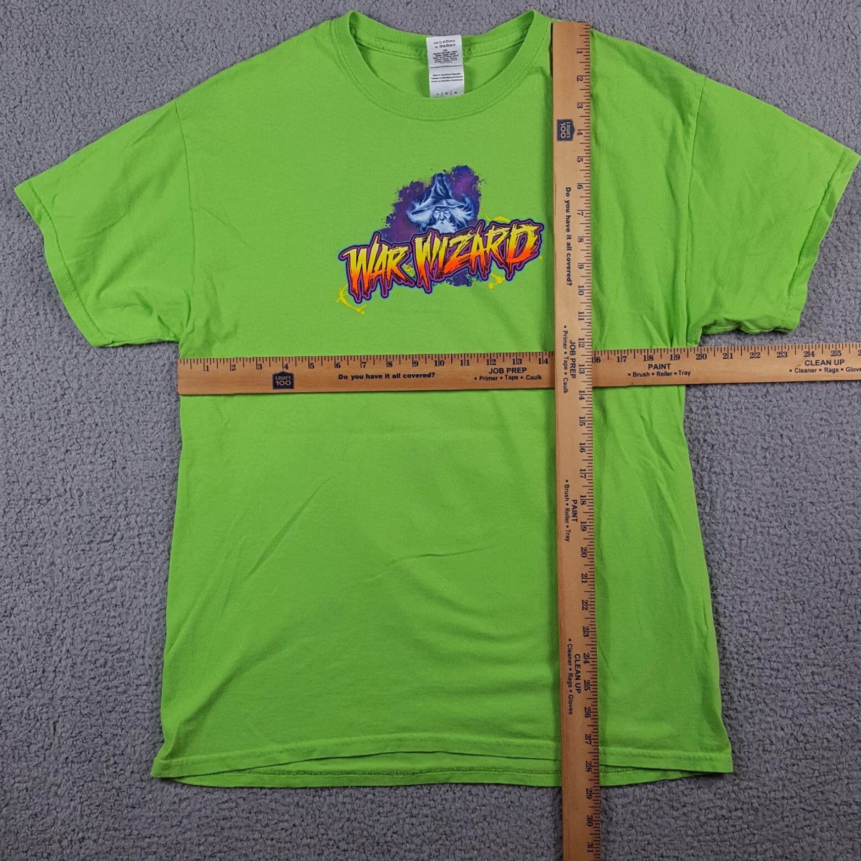 Gildan VINTAGE Gildan Y2K Monster Truck Wizard T-Shirt Men's Small Green Grunge Magic 00s Retro Size US S / EU 44-46 / 1 - 4 Thumbnail