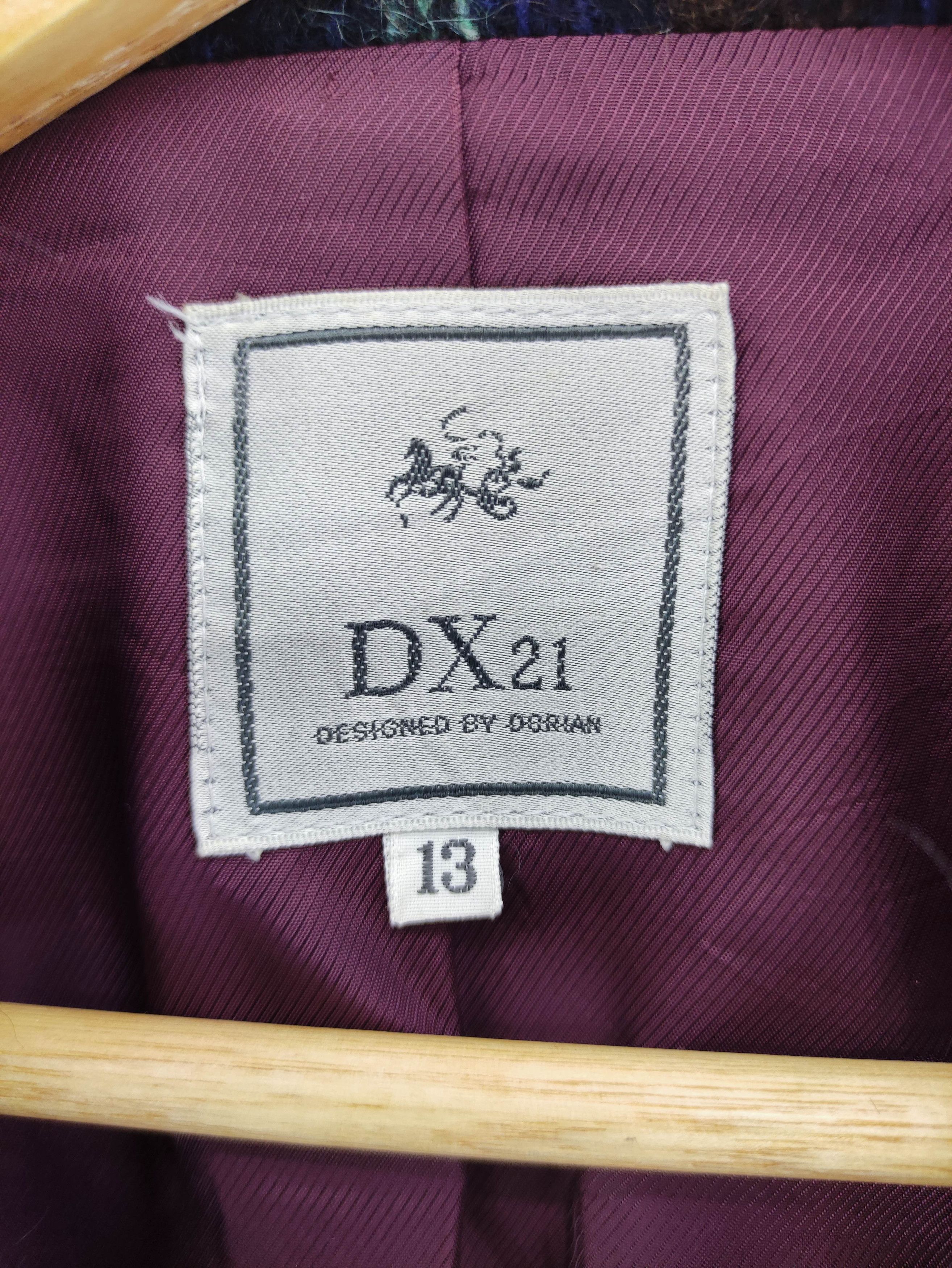 Japanese Brand Vintage Dx21 Fuzzy Mohair Coat Blazer Jacket Size M / US 6-8 / IT 42-44 - 2 Thumbnail