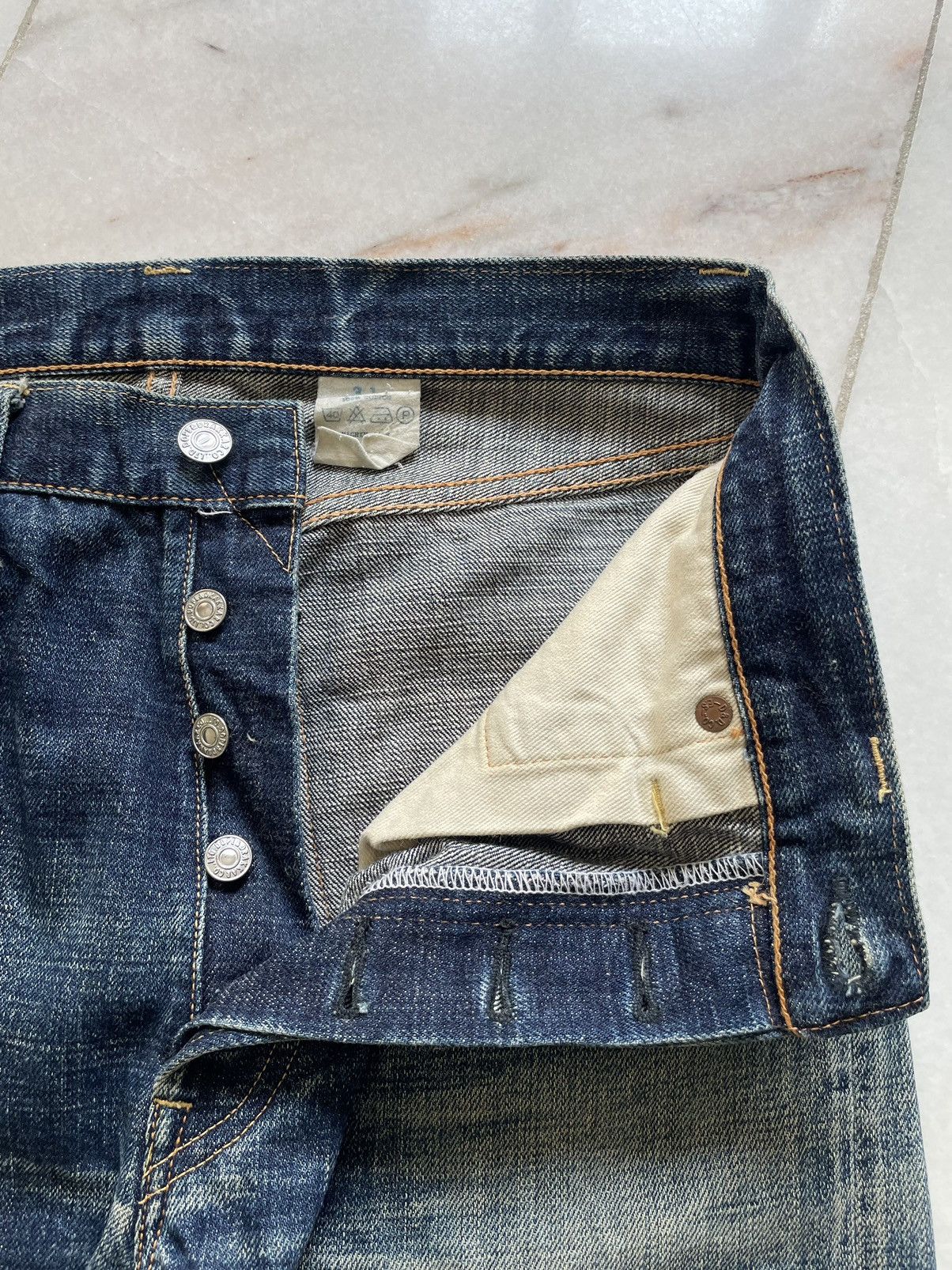 Japanese Brand Vintage Dope & Drakker Lot 1100 Selvedge Jeans Size US 31 - 8 Thumbnail