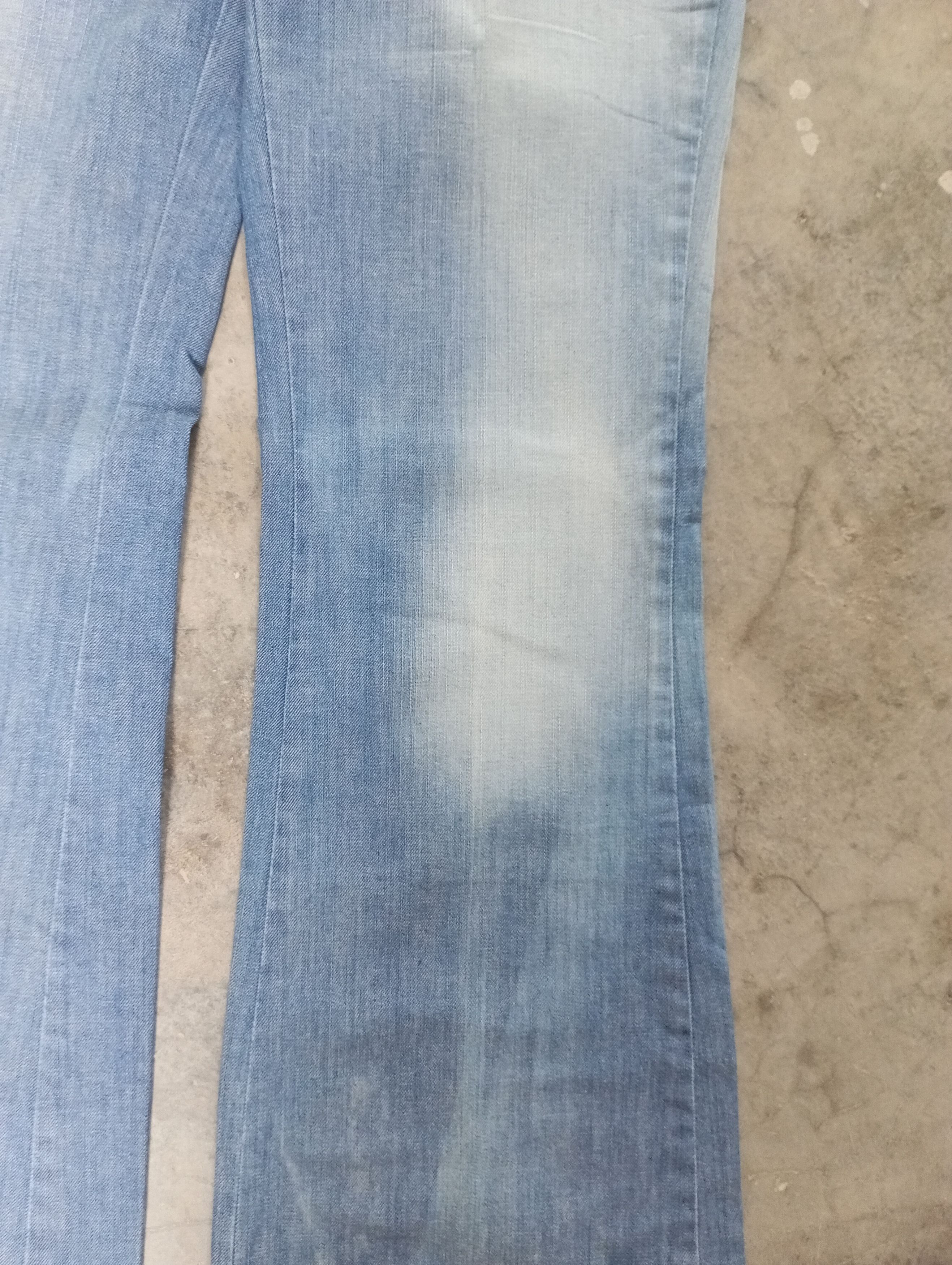 Tornado Mart Super Flare Jeans Cimarron Paris Blue Washed Bootcut Jeans Size 30" / US 8 / IT 44 - 4 Thumbnail