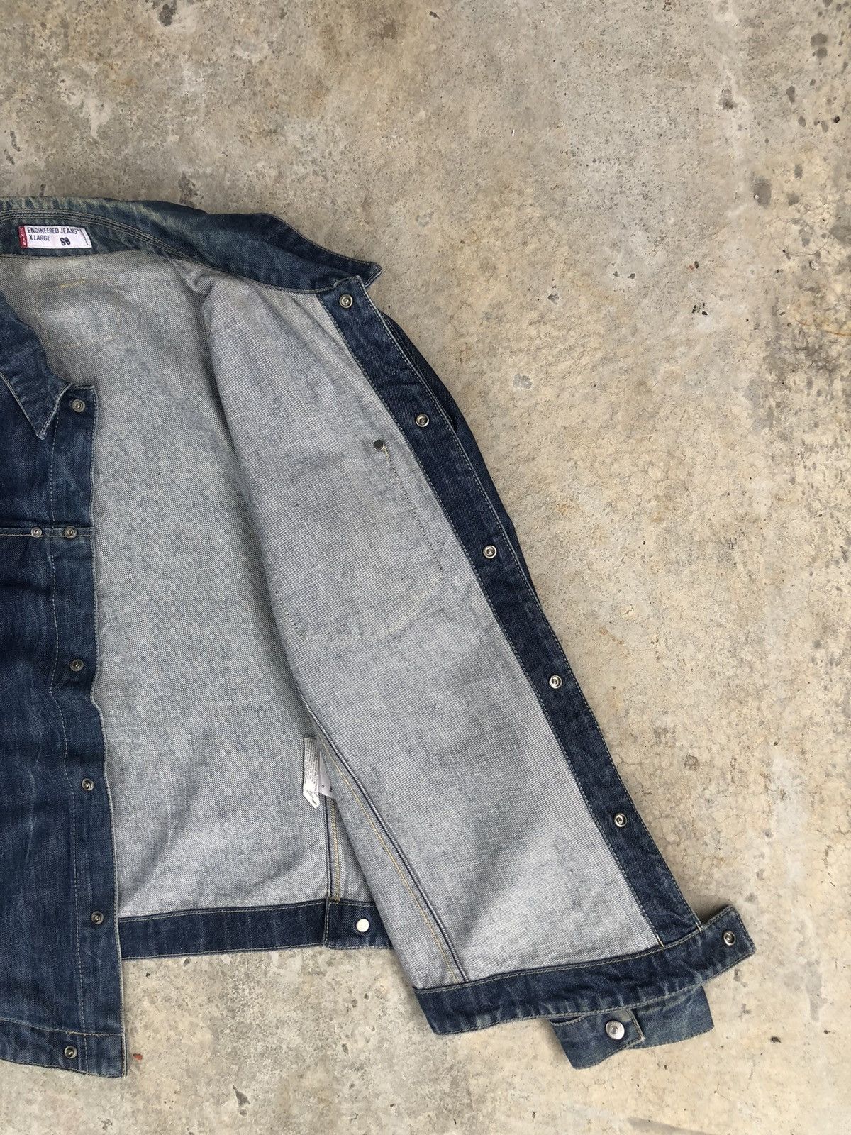 Levi's Y2k Levis Engineered Type 1 Denim Jacket Distressed Denim Size US XL / EU 56 / 4 - 7 Thumbnail