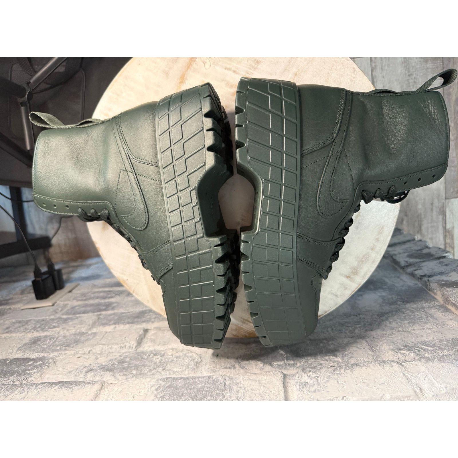 Jordan Brand Jordan 1 High Brooklyn Dark Spruce Green 10w 8.5m Size US 10 / IT 40 - 6 Thumbnail