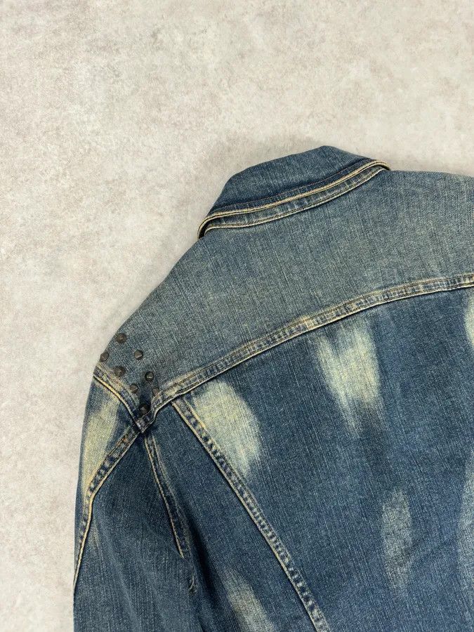 Roberto Cavalli 2000s Cavalli Blue Studded Denim Jacket Size US S / EU 44-46 / 1 - 6 Thumbnail