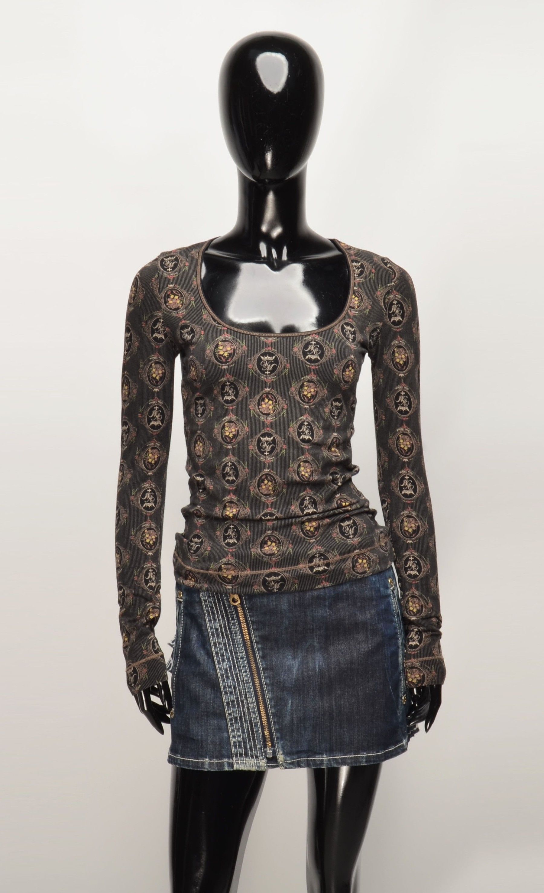 Vintage Vive Maria Y2K Babydoll Coquette Long Sleeve Top