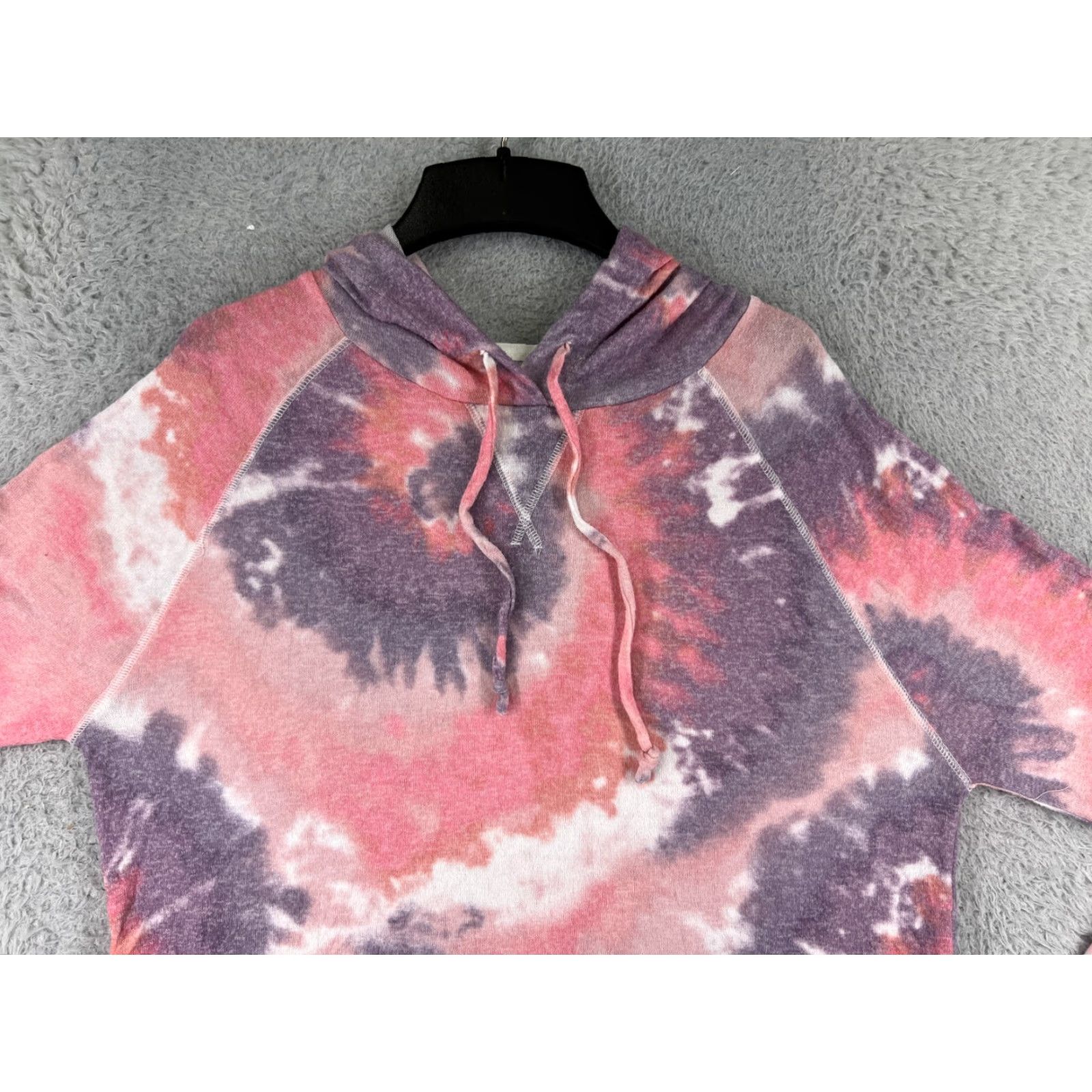 Victoria's Secret Victoria's Secret PINK Hoodie Women Small Pink Purple Tie Dye Pullover Hooded Jacket Zipper VSUS Visco se Size S / US 4 / IT 40 - 7 Thumbnail