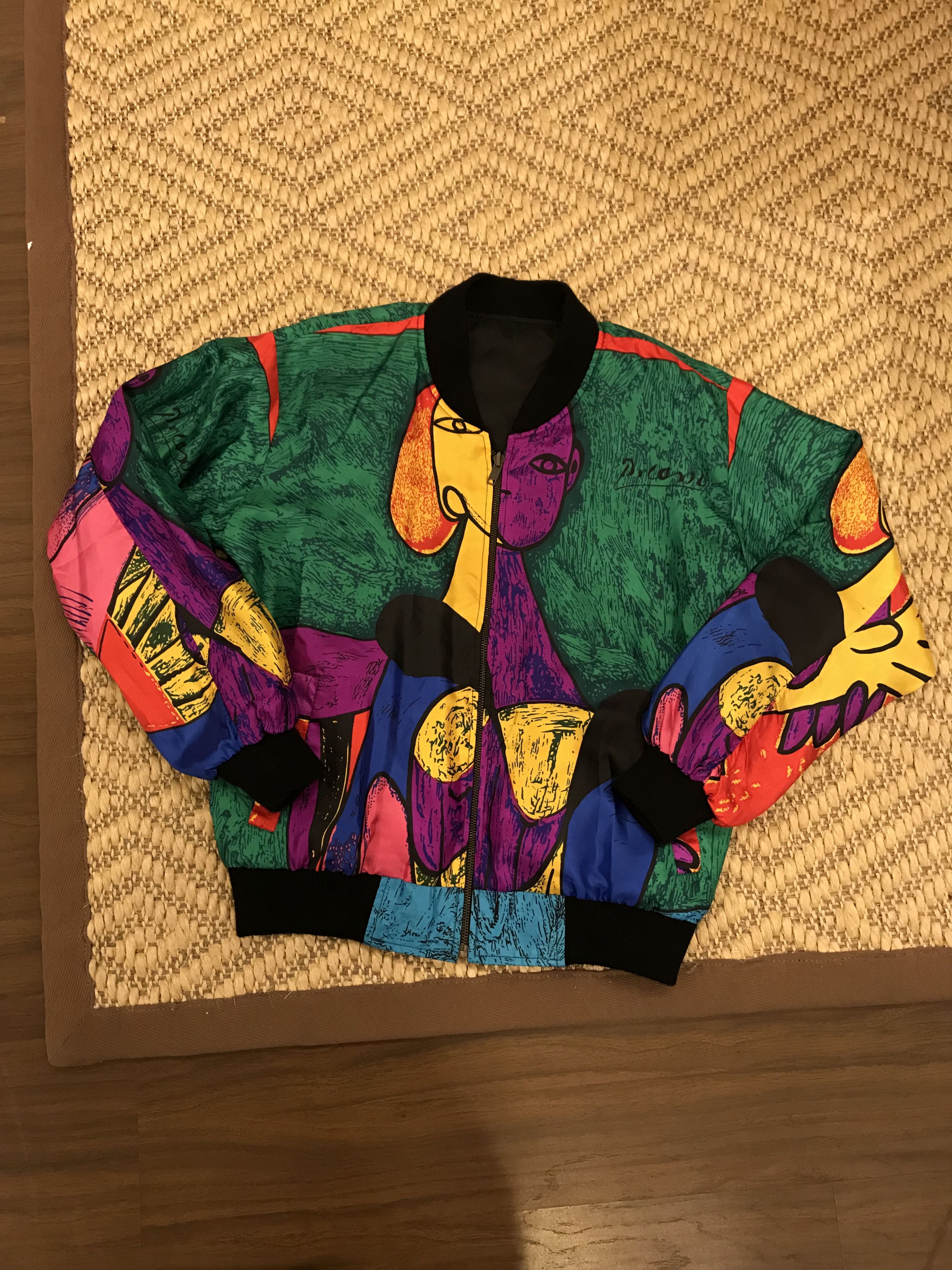 Paloma Picasso Vintage Picasso Silky Bomber Jacket Reversible Size US L / EU 52-54 / 3 - 1 Thumbnail