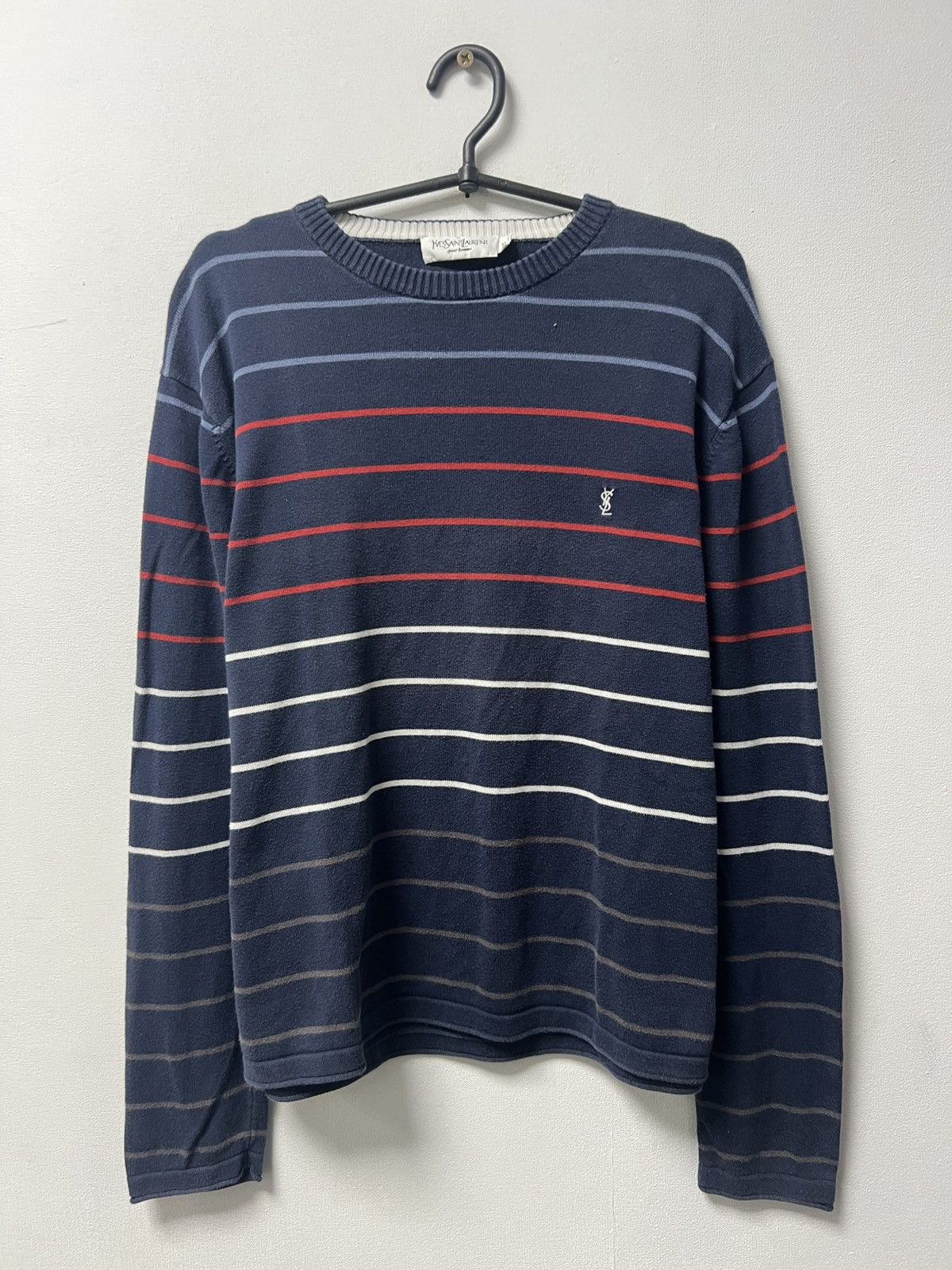 Vintage Vintage YSL Sweatshirt Yves Saint Laurent Size US M / EU 48-50 / 2 - 1 Thumbnail