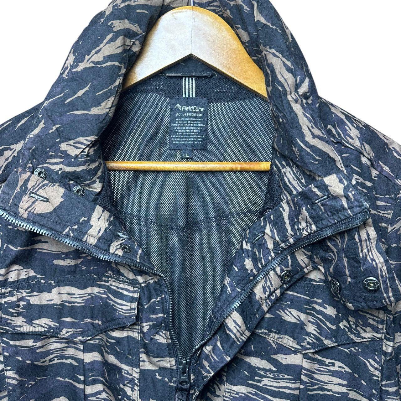 Japanese Brand Field Core Tiger Stripe Camo Jacket Size US L / EU 52-54 / 3 - 5 Thumbnail