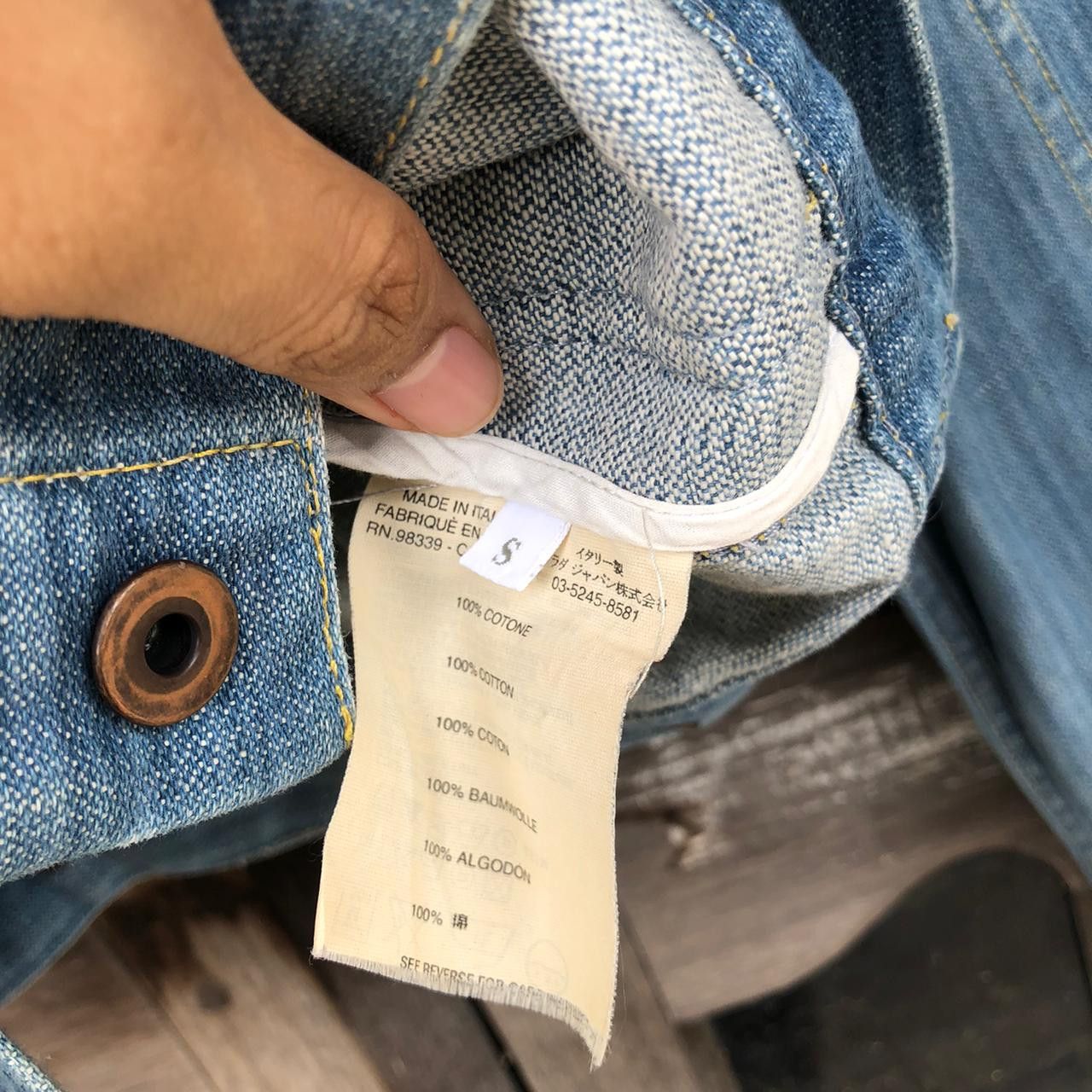 Miu Miu Miu Miu Western Denim Jacket Size US S / EU 44-46 / 1 - 6 Thumbnail