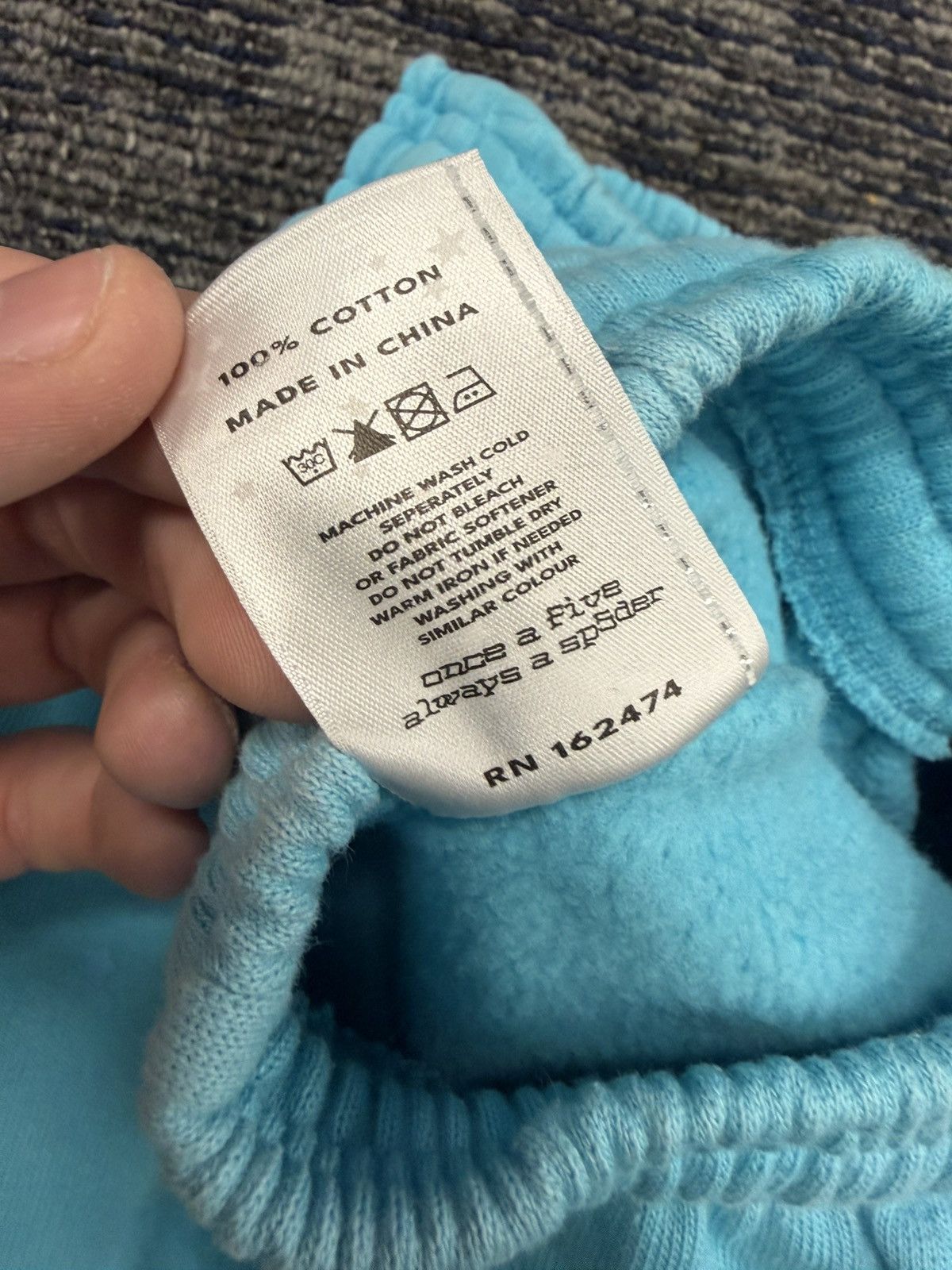 Sp5der Sp5der Punk V2 Sweatpants Cyan Size US 35 - 4 Thumbnail