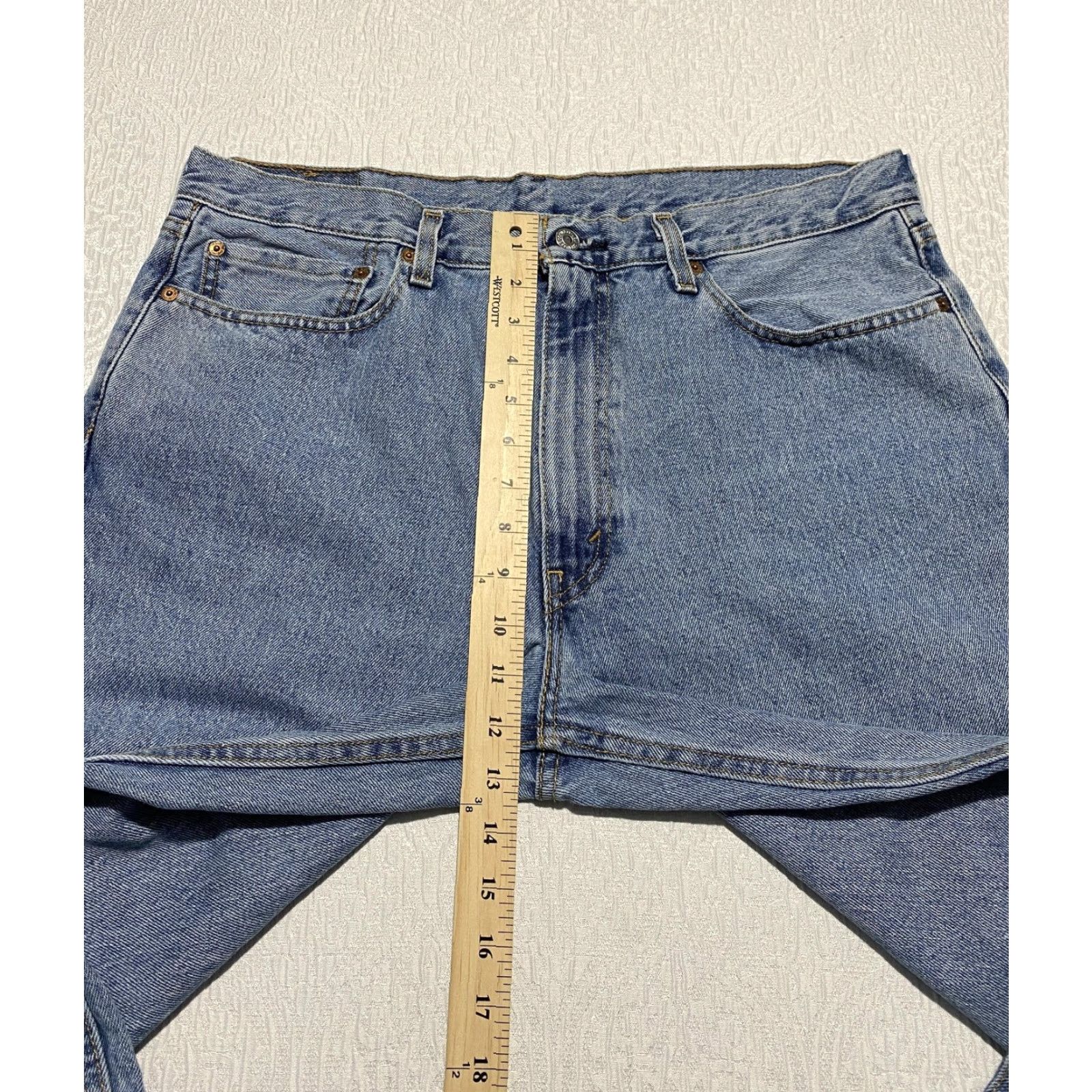 Levi's Levi's Jeans Mens Relaxed Levi's 550 36x32 Denim Medium Blue Cotton 5-Pocket Classic Zip Fly Mens Size US 36 / EU 52 - 6 Thumbnail