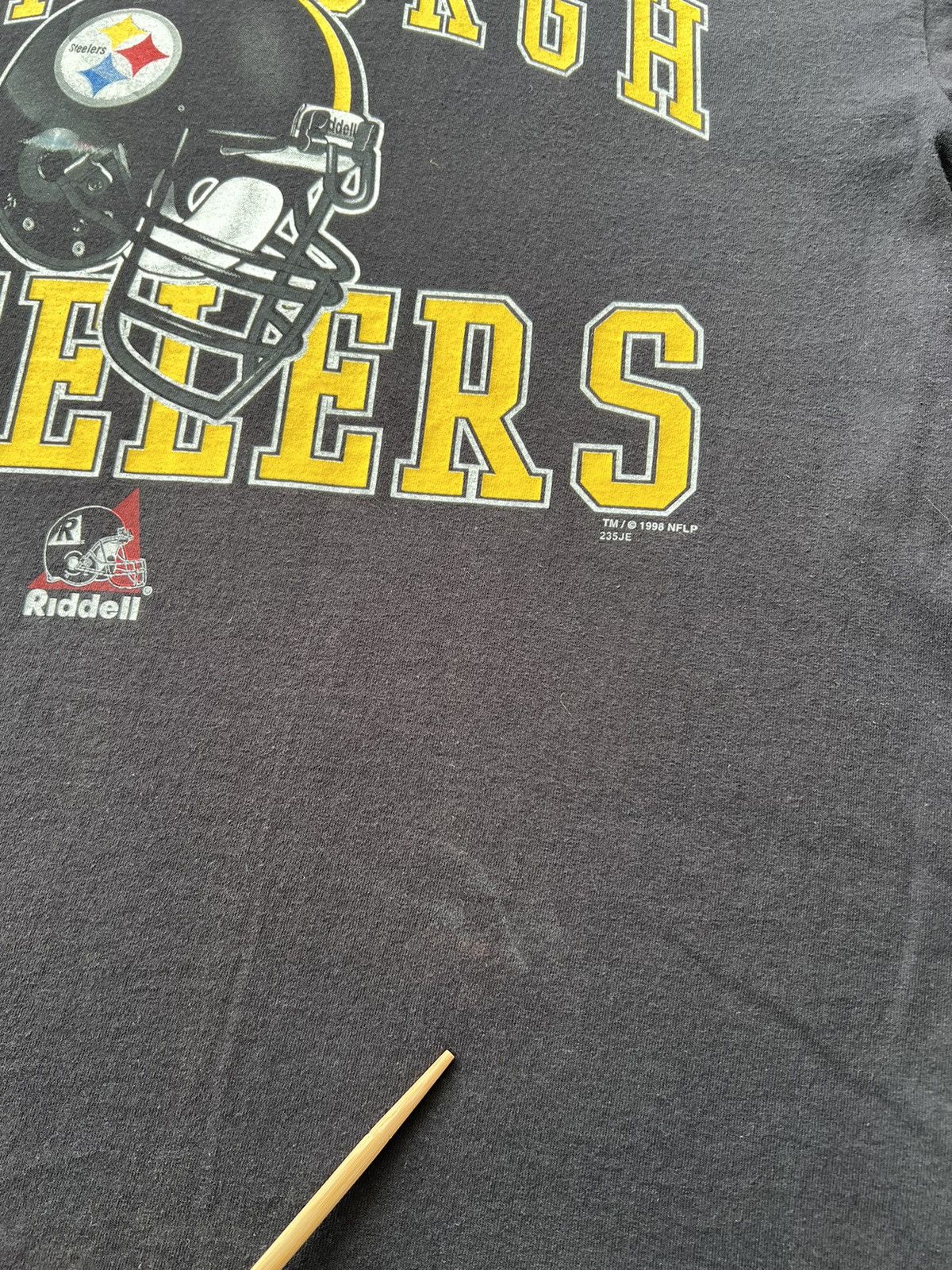 NFL Vintage 1998 Pittsburgh Steelers NFL Black T-shirt Size US XL / EU 56 / 4 - 8 Thumbnail