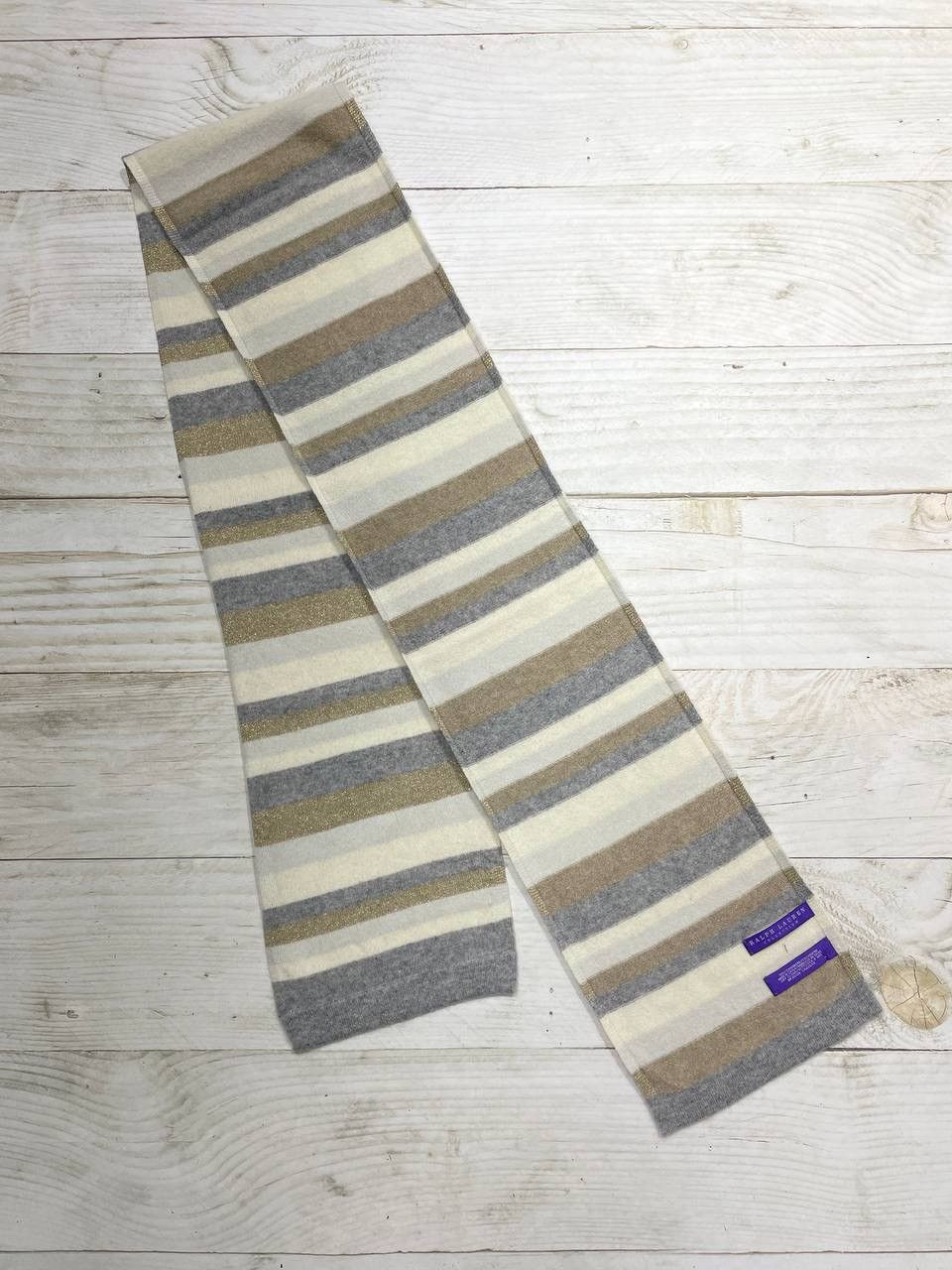 Ralph Lauren Ralph Lauren Collection Purple Lebel Cashmere Scarf Luxury Size ONE SIZE - 2 Thumbnail