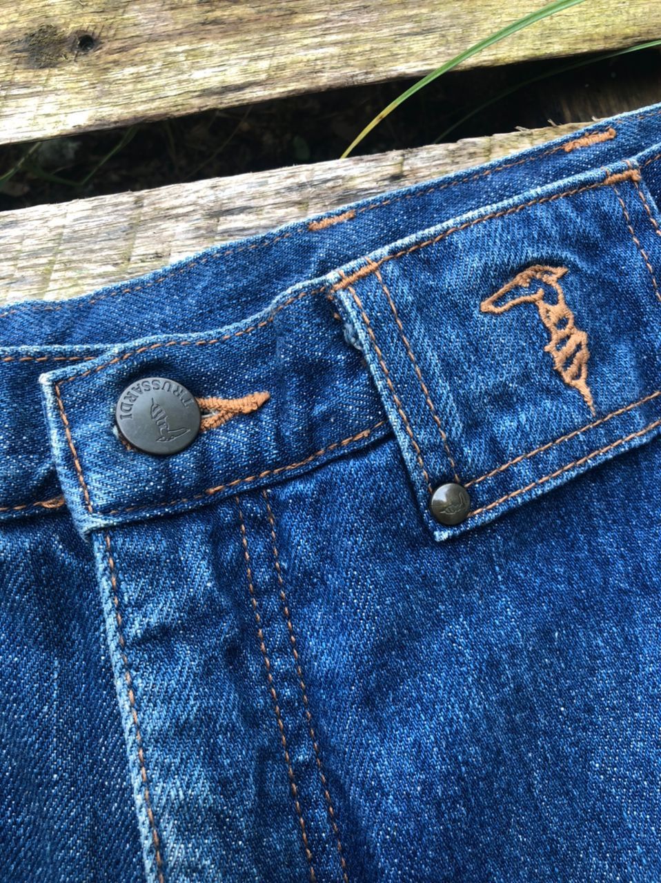 Trussardi × Vintage Vintage Trussardi Side-Tape Denim Jeans Size US 30 / EU 46 - 7 Thumbnail