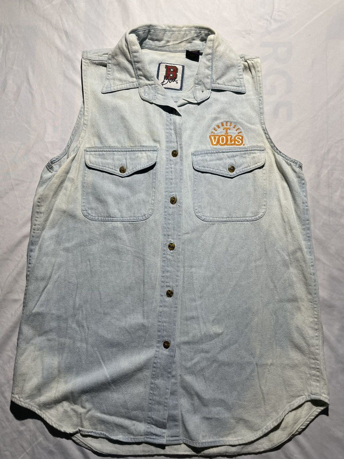 Other Vintage 90s UT Vols Sleeveless Denim Vest Mens Small NCAA Size US S / EU 44-46 / 1 - 4 Thumbnail
