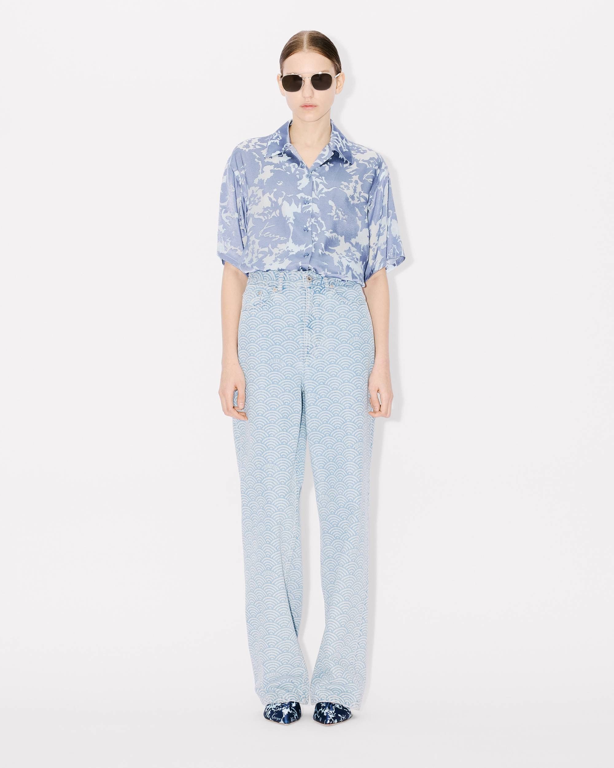 Kenzo o1y1025 Patterned Shirt in Azure Size S / US 4 / IT 40 - 5 Thumbnail