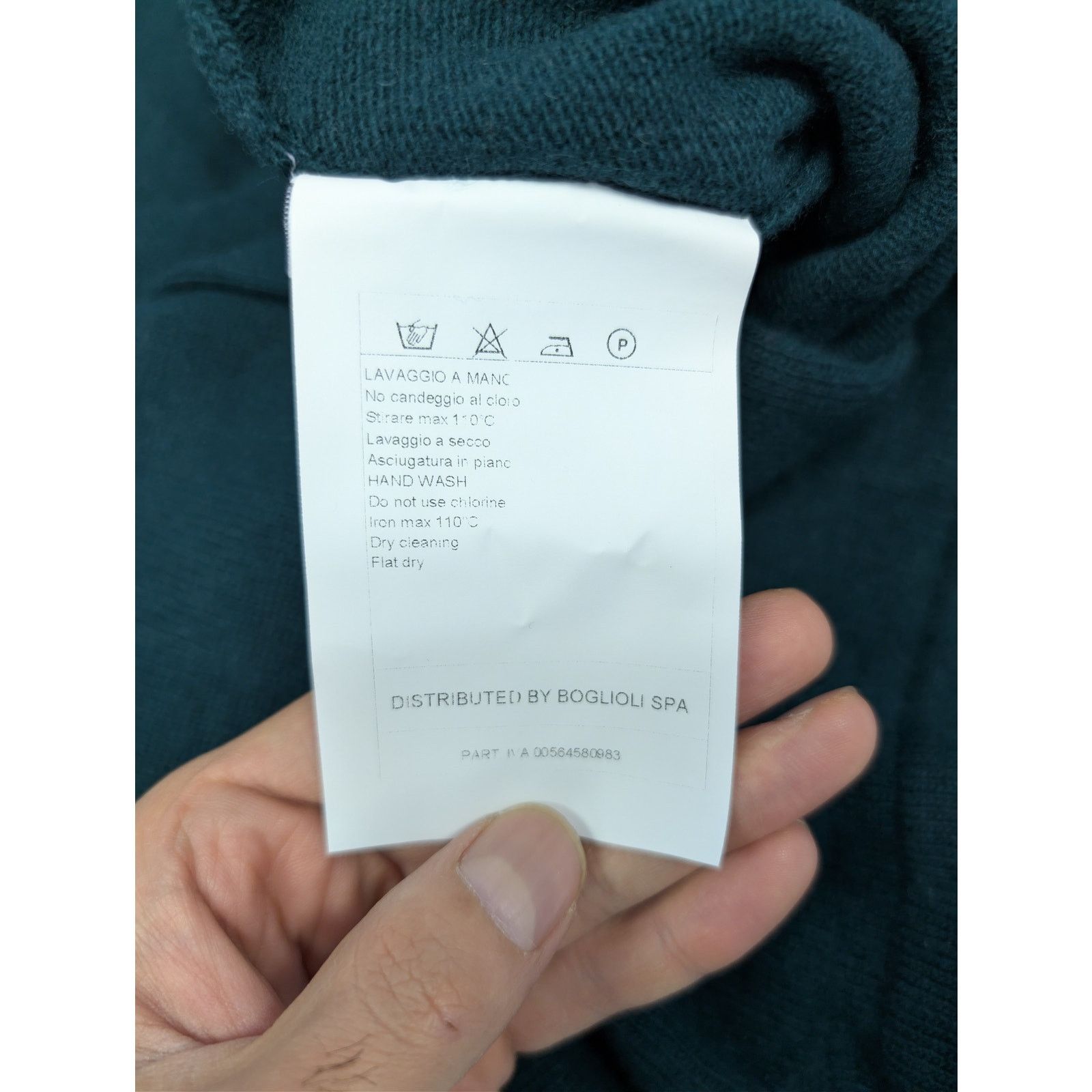 Boglioli o1rshd1 CC20 Men Sweater in Green Size US M / EU 48-50 / 2 - 19 Thumbnail