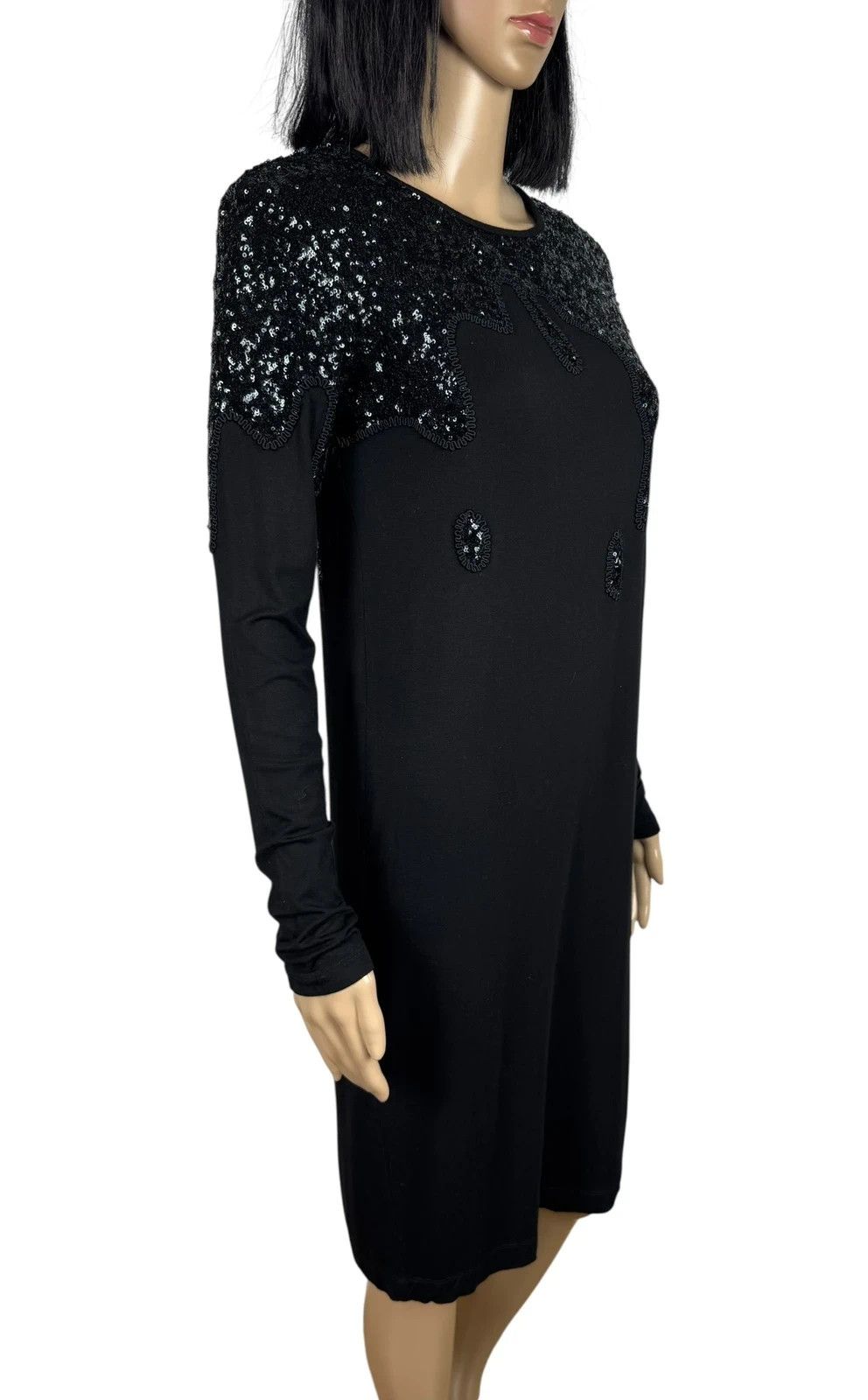 Love Moschino Love Moschino Sequined Dress Viscose size GB8 I40 Size S / US 4 / IT 40 - 5 Thumbnail
