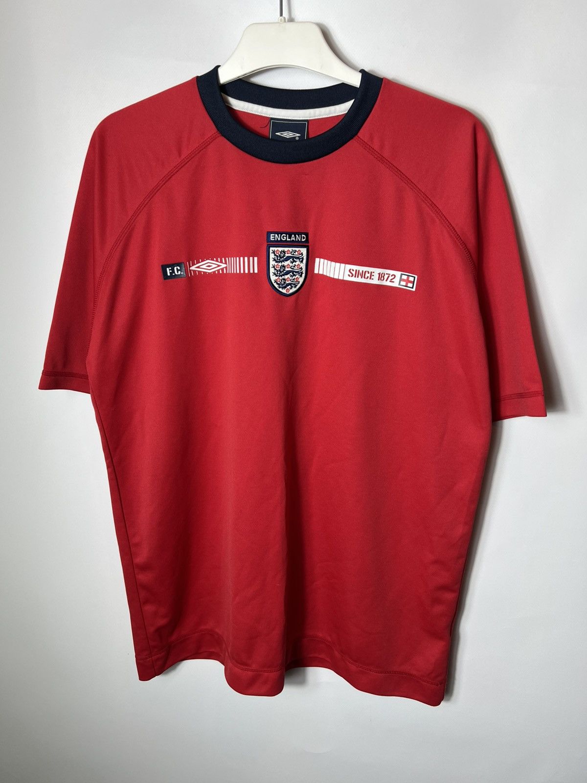 Umbro Vintage sportswear 08-09 Umbro England Soccer Football Tee Size US L / EU 52-54 / 3 - 1 Thumbnail