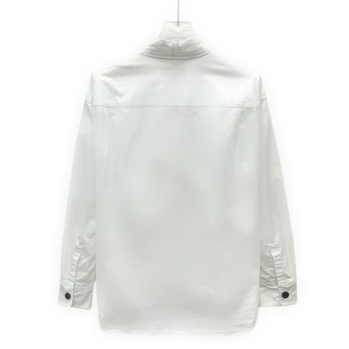 Burberry Burberry White Cotton Bow Tie Waist Long Sleeve Shirt K26WX Size M / US 6-8 / IT 42-44 - 2 Thumbnail