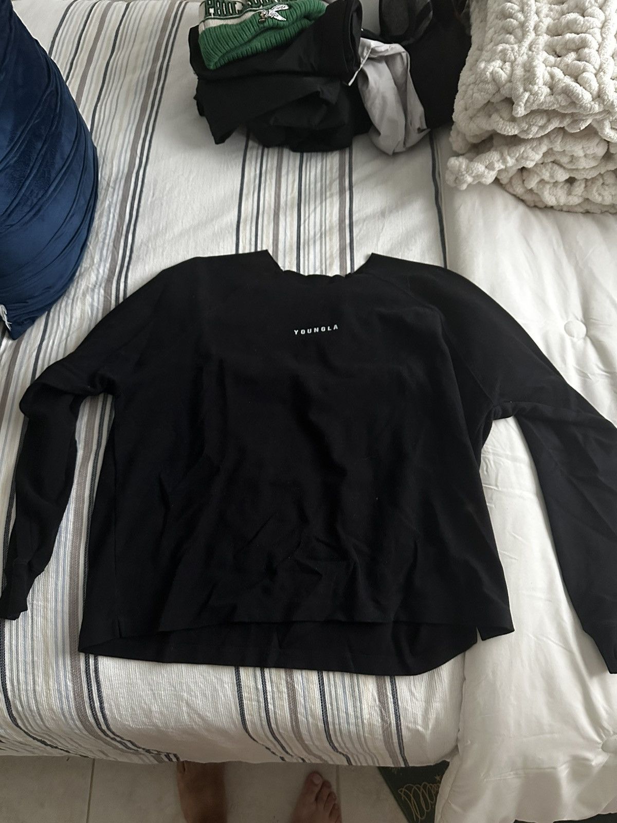 YoungLA YoungLA 815 Raw Neck Cloud Longsleeve Size US M / EU 48-50 / 2 - 1 Thumbnail
