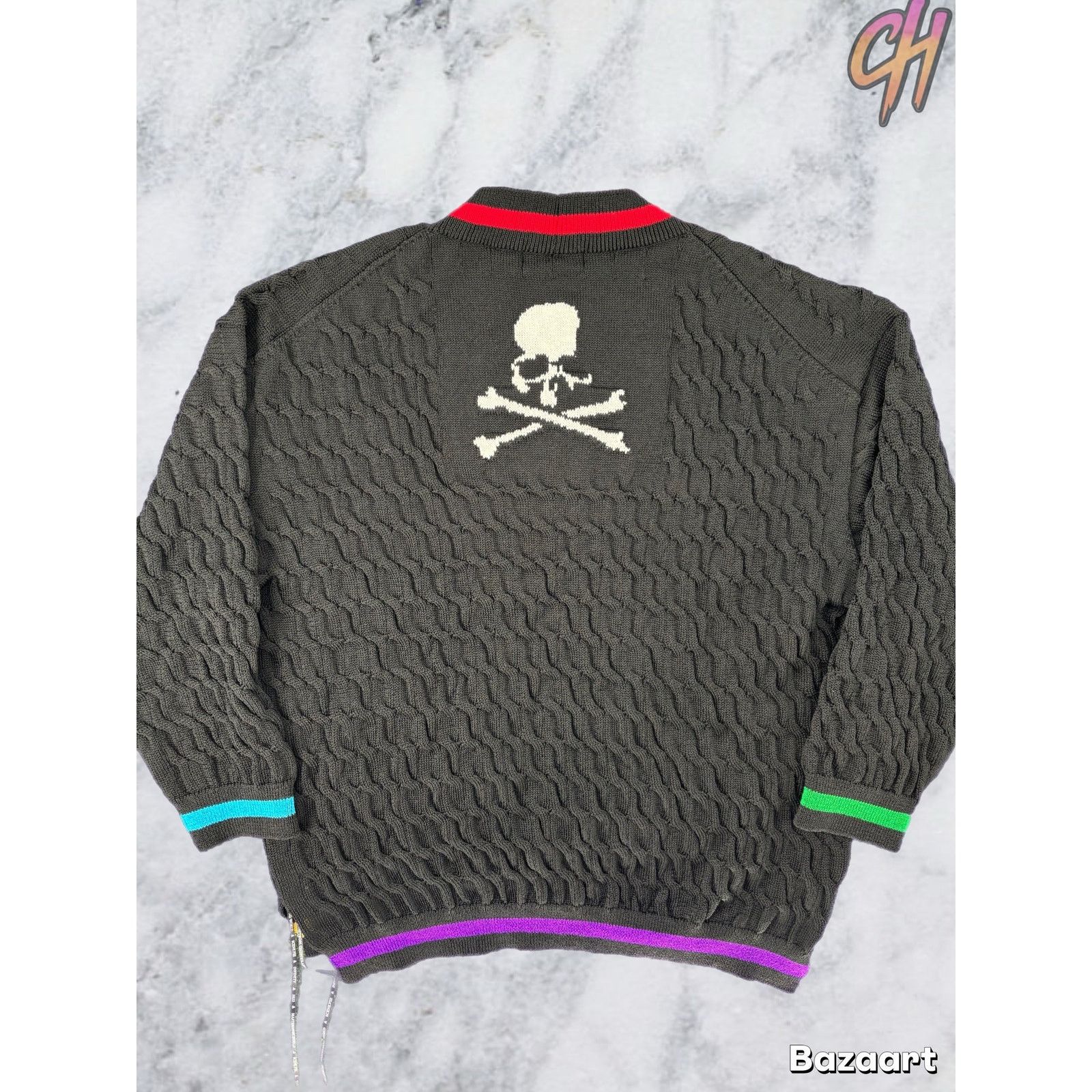 Mastermind World Knitted Jersey Sweater Size Large
