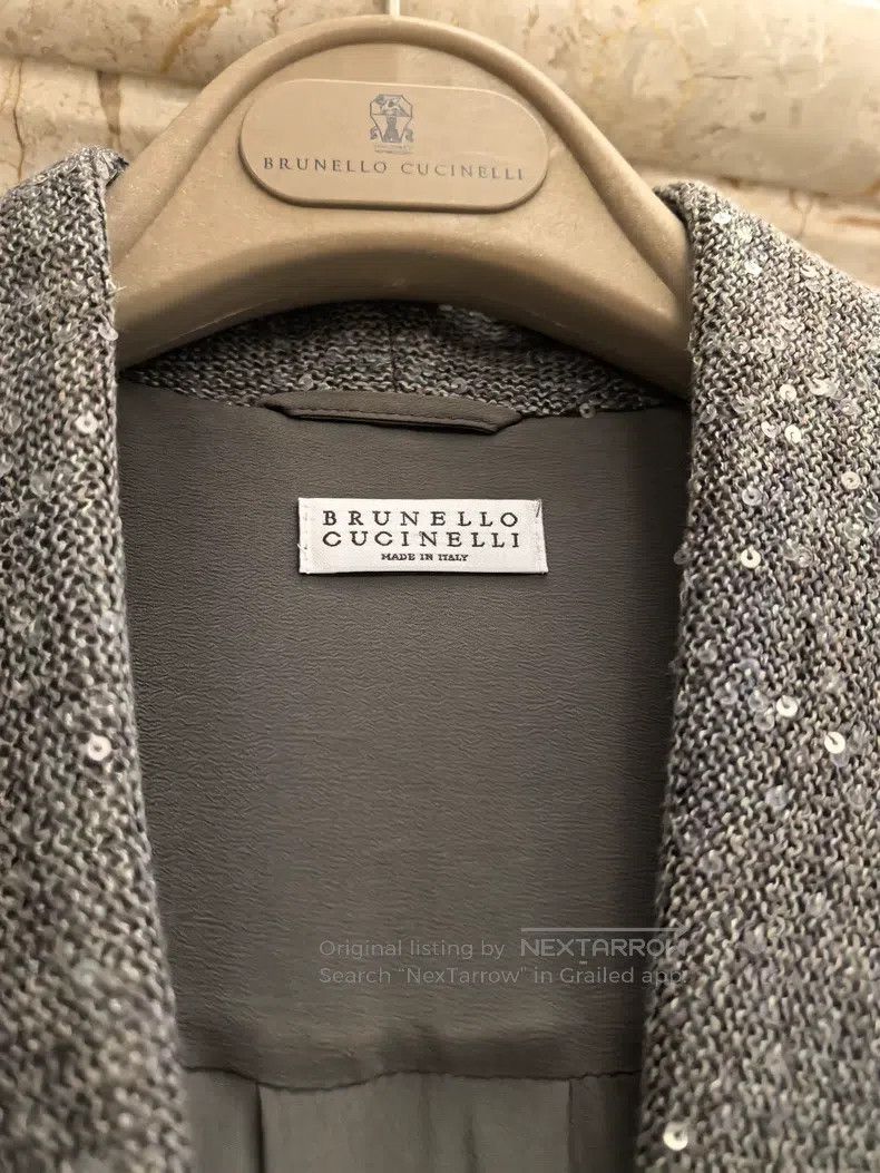 Brunello Cucinelli Brunello Cucinelli Galaxy silk and linen suit jacket Size M / US 6-8 / IT 42-44 - 7 Thumbnail