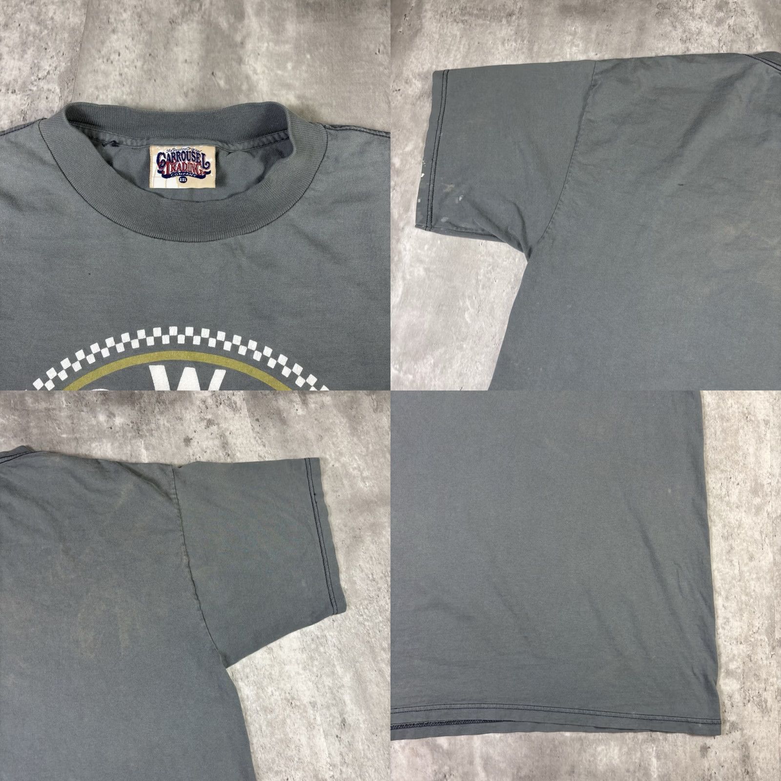 Vintage VINTAGE Rowan Promo T Shirt Blue Distressed 90s 2XL Mens Crew Neck Short Sleeve Cotton Size US XXL / EU 58 / 5 - 9 Thumbnail