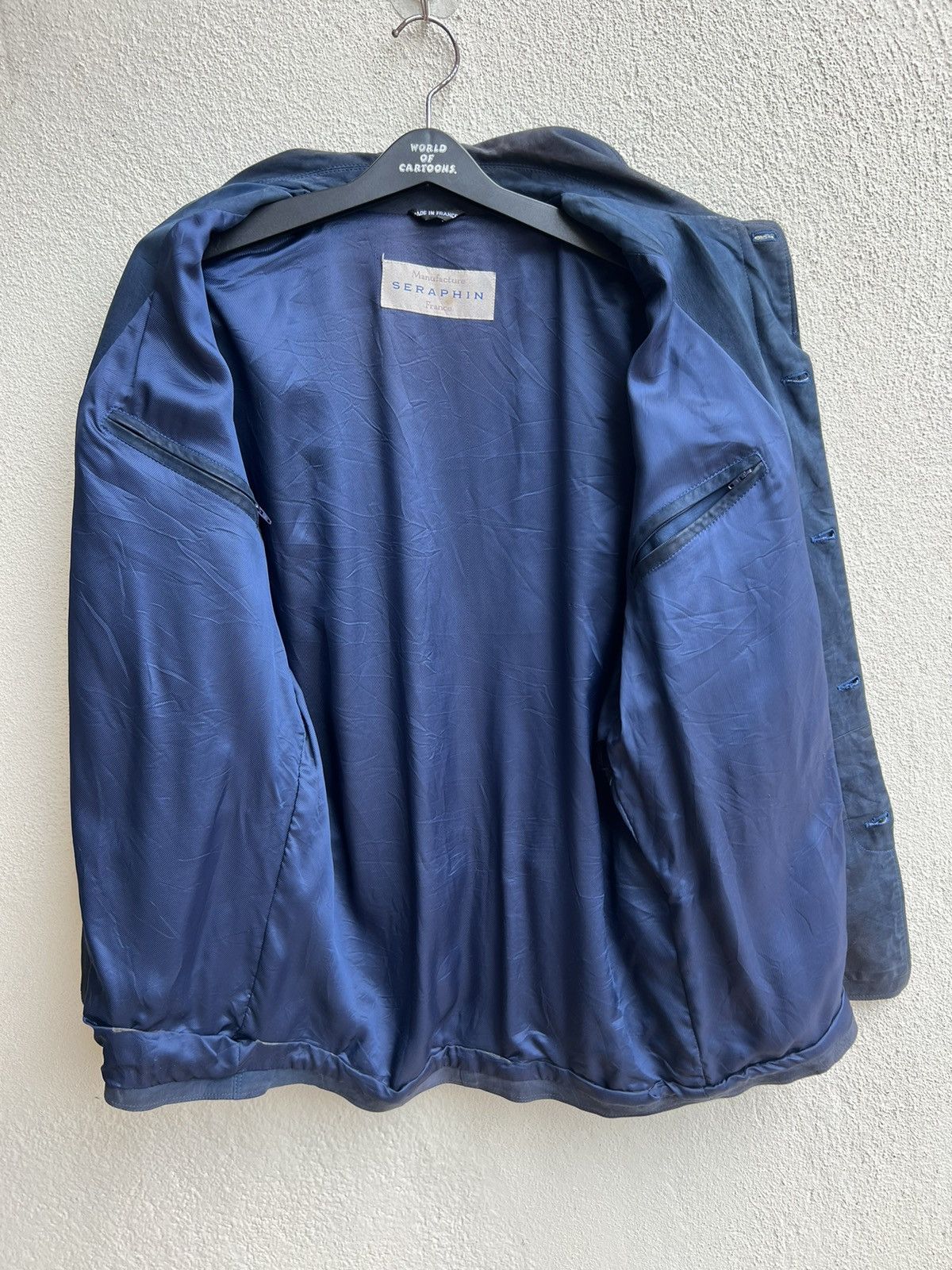 SERAPHIN Seraphin France Distress Sun Fade Oversize Leather Jacket Size US S / EU 44-46 / 1 - 20 Thumbnail