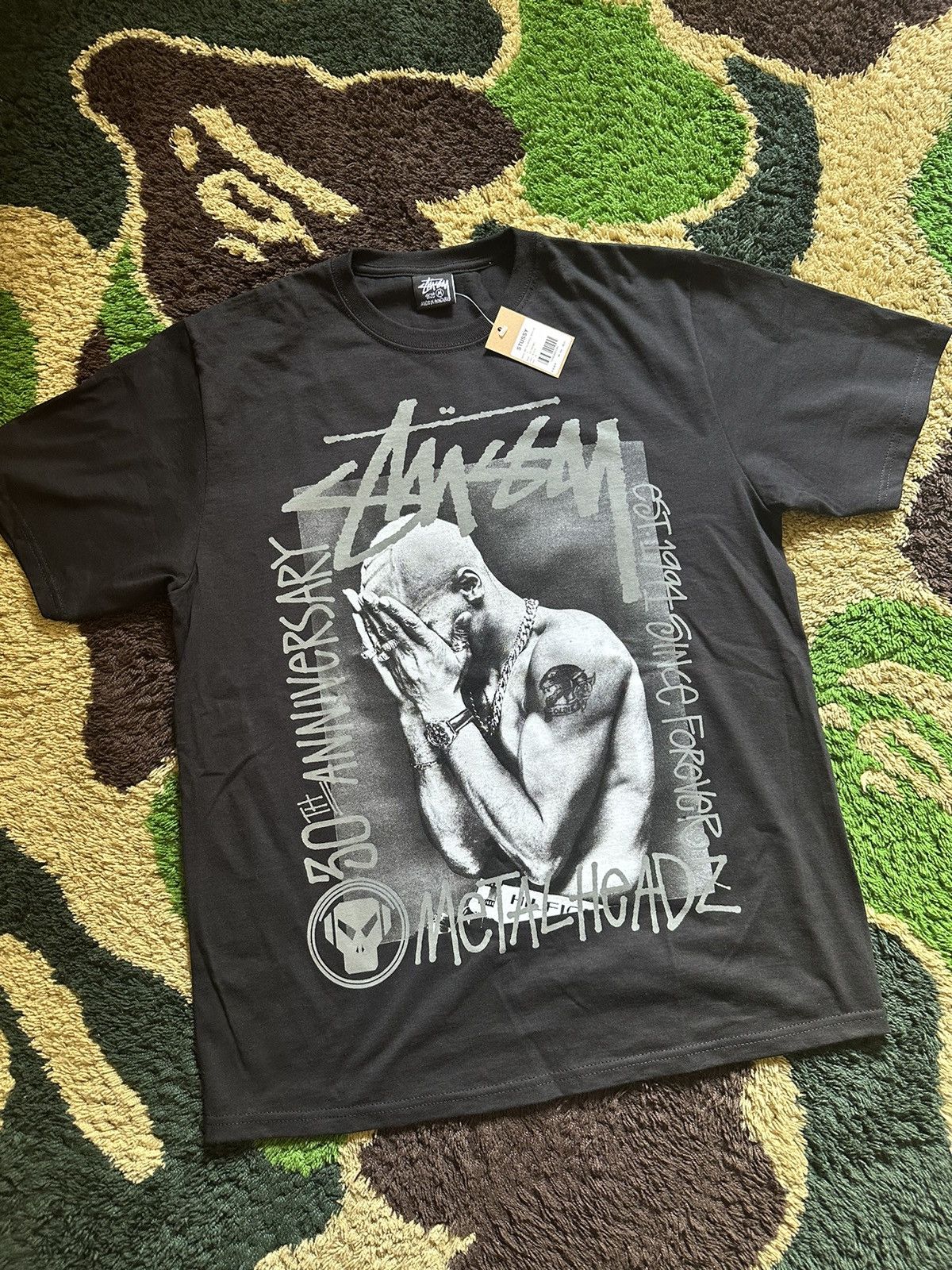 image of Stussy X Metalheaz in Black, Men's (Size Medium)