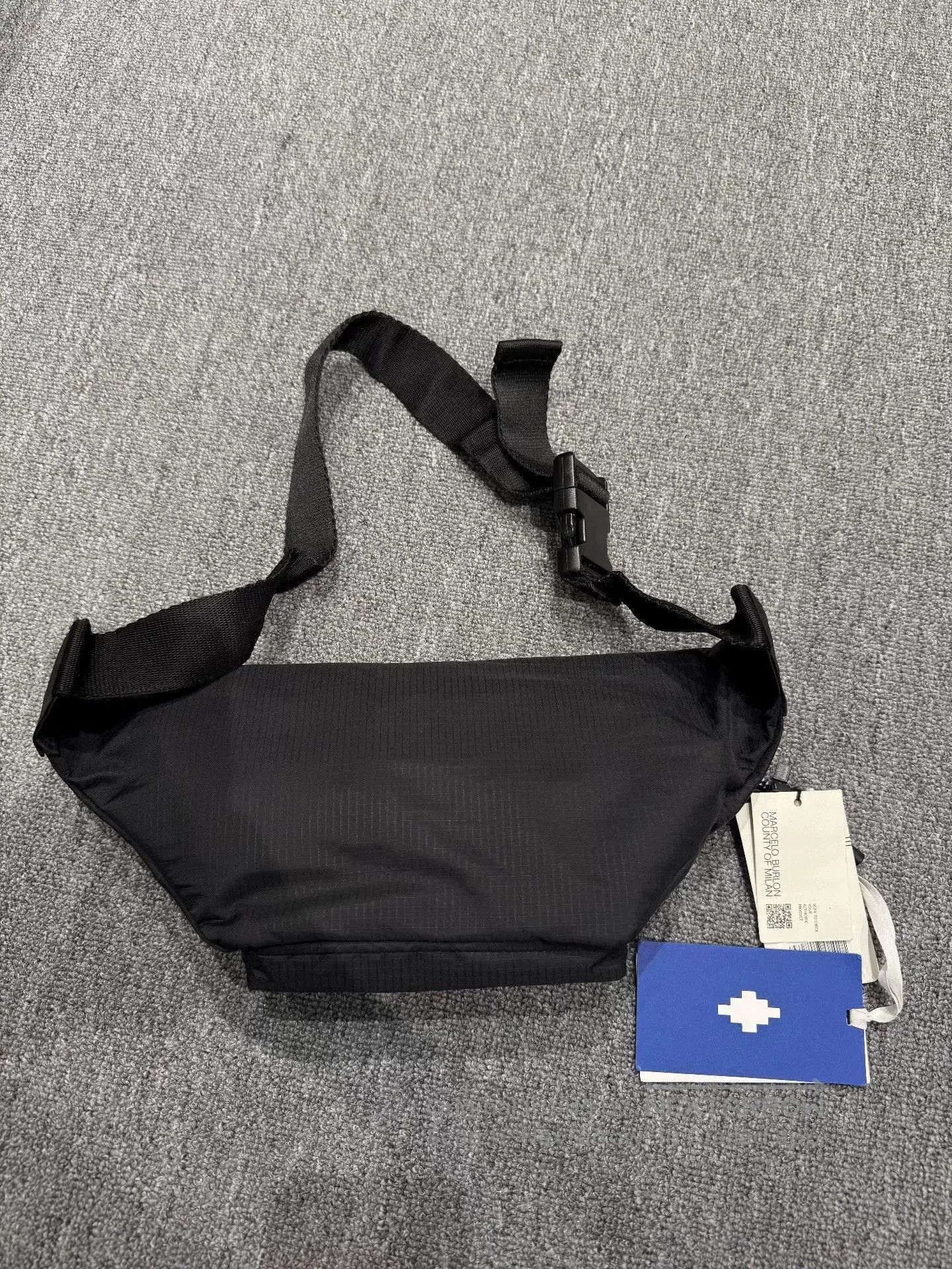 Marcelo Burlon Marcelo Burlon Black Waist Bag. Size ONE SIZE - 2 Thumbnail