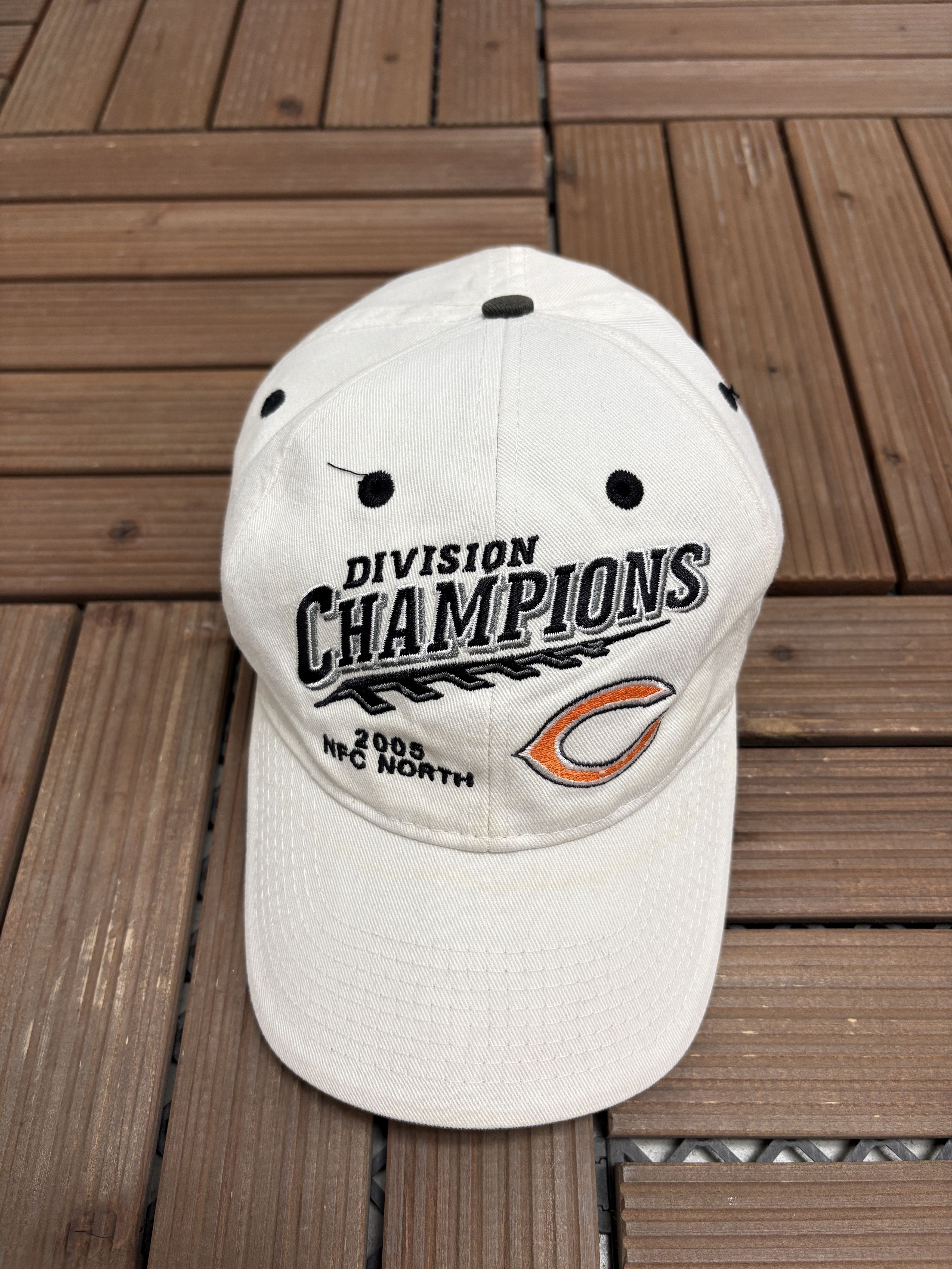 Vintage Chicago Bears 2005 Division Champions Vintage White Hat Cap Size ONE SIZE - 2 Thumbnail