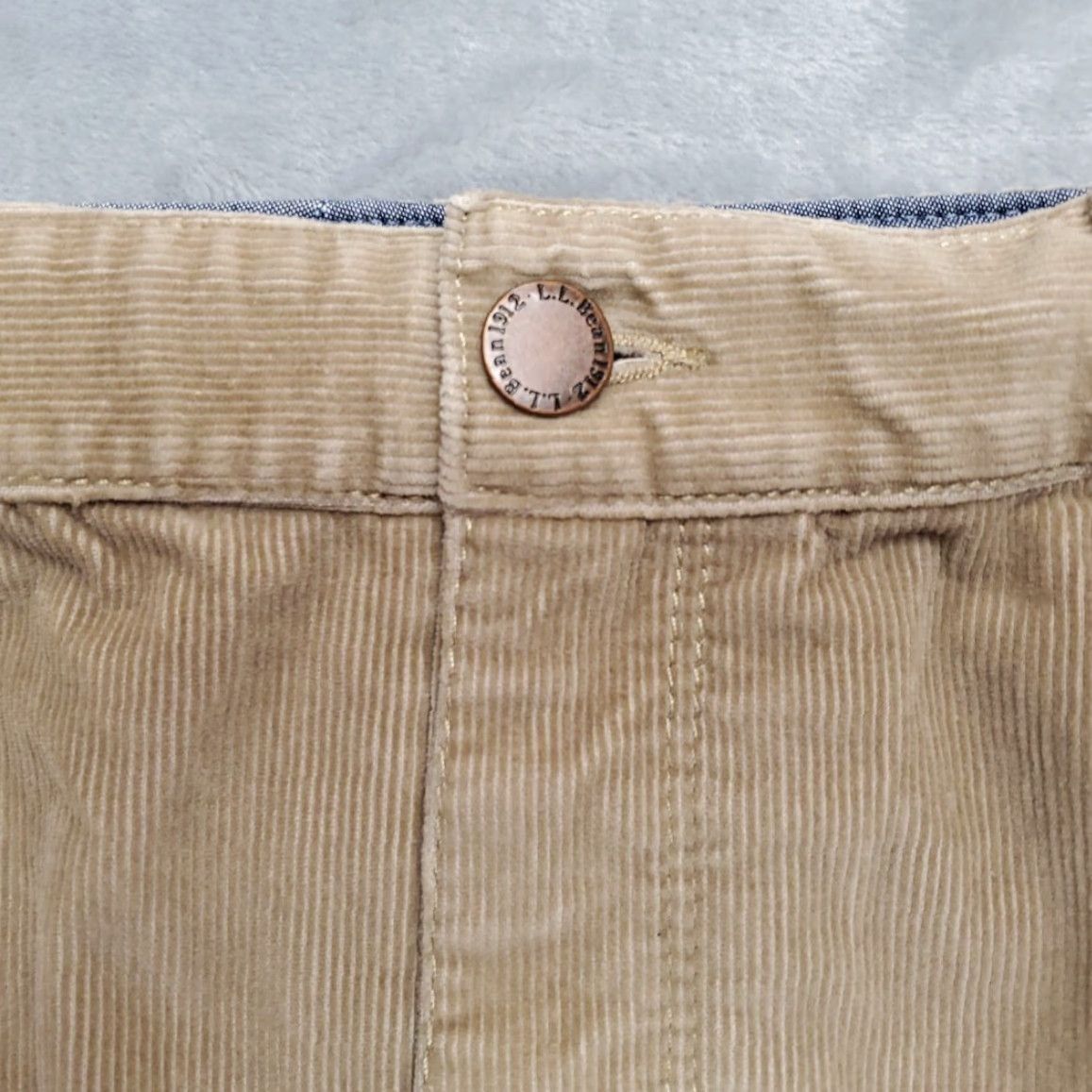 Vintage LL Bean Skirt Womens 12 Light Brown Corduroy Retro Classic Y2K 90s Casual Size 34" / US 12 / IT 48 - 2 Thumbnail