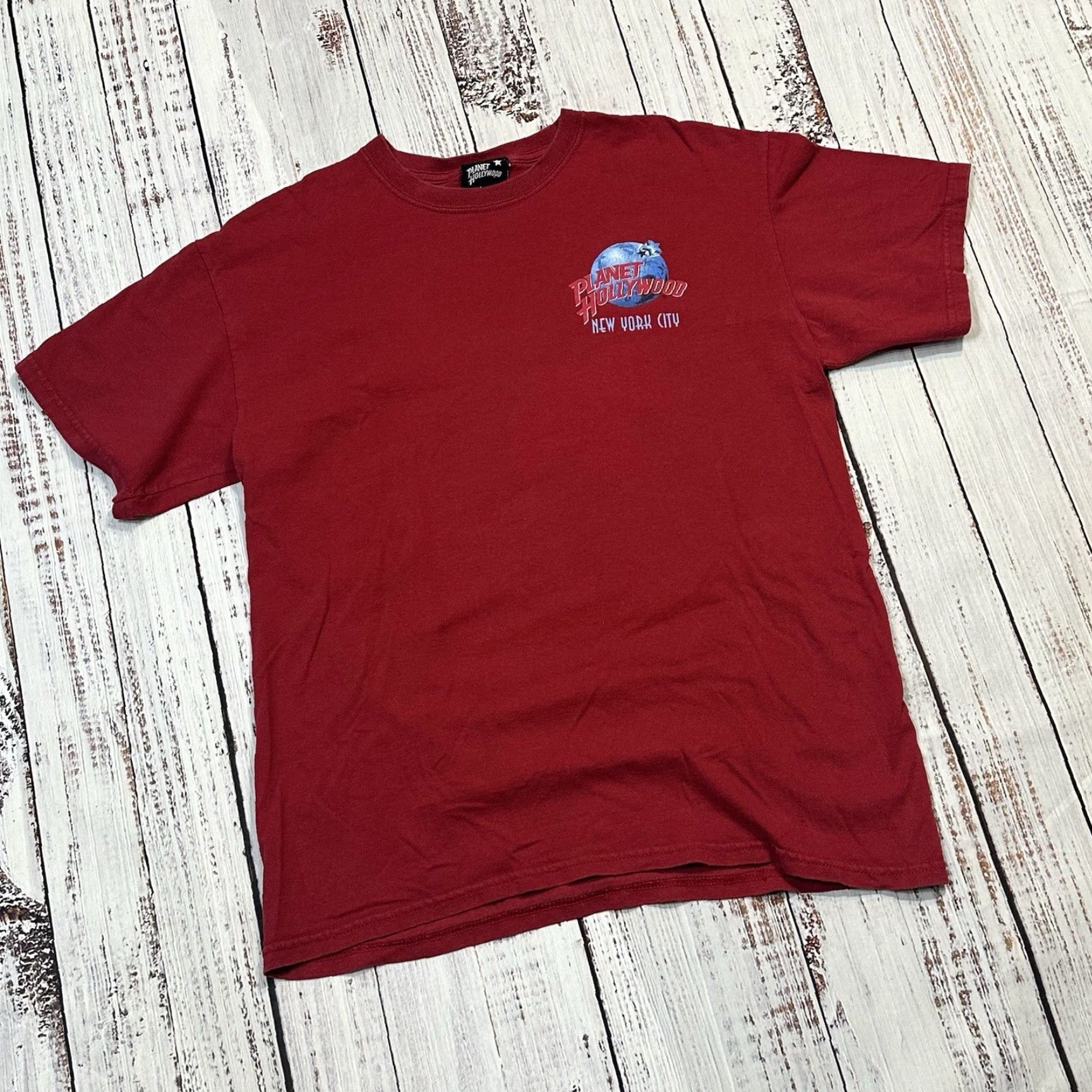 Planet Hollywood VTG Planet Hollywood Tee Shirt Adults M Red City 90s Logo Graphic Print Vintage Mens Womens Boys Girls Size US M / EU 48-50 / 2 - 5 Thumbnail