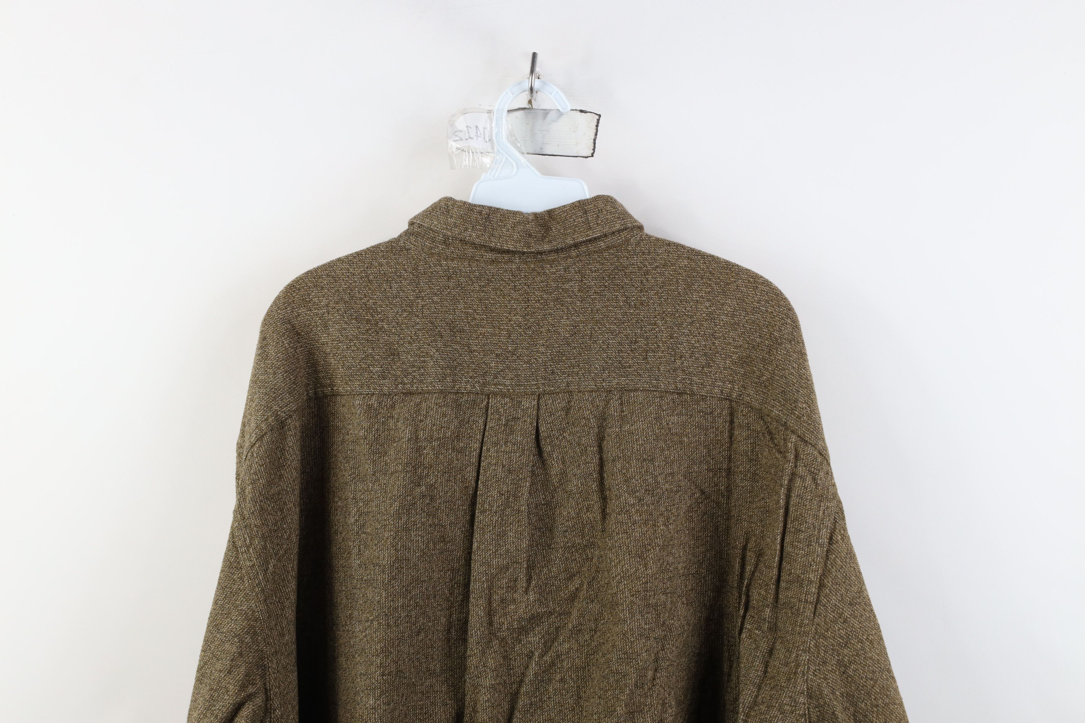 Vintage Vintage 90s Streetwear Tweed Collared Button Down Shirt Size US XXL / EU 58 / 5 - 9 Thumbnail