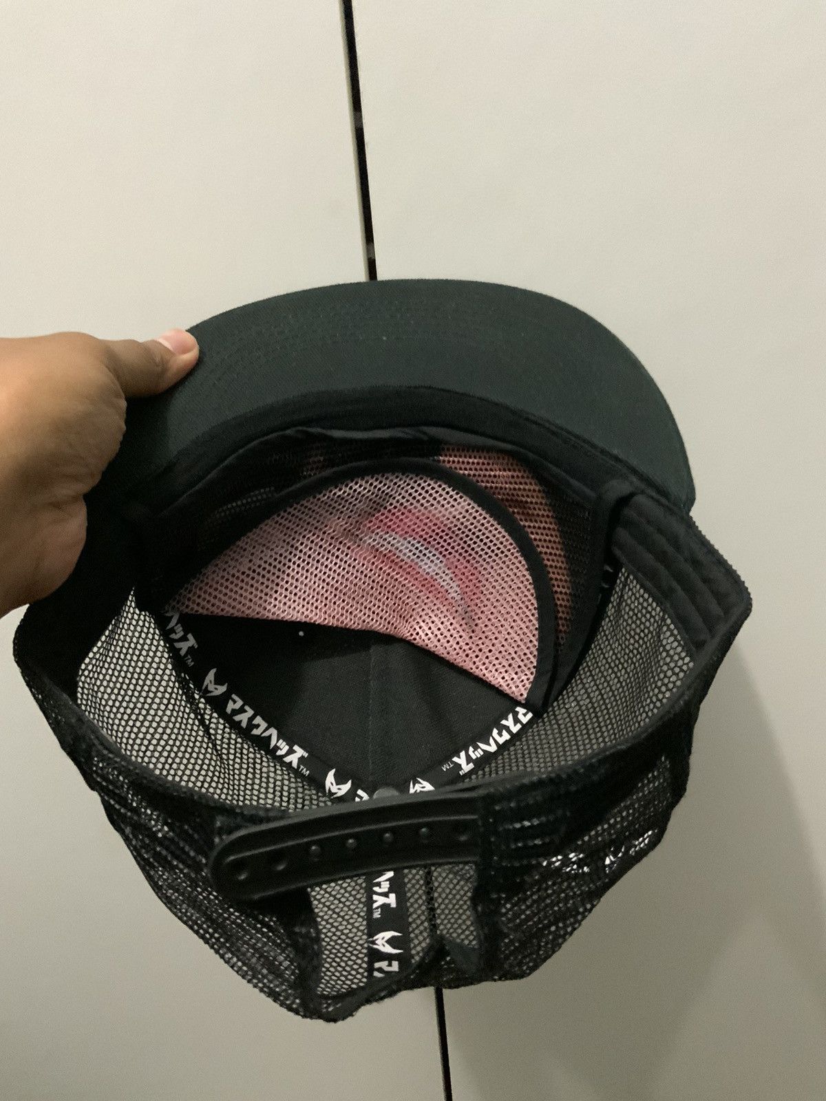 Japanese Brand 48 BIG LOGO ARCHIVE BLACK TRUCKER HAT CAP Size ONE SIZE - 8 Thumbnail