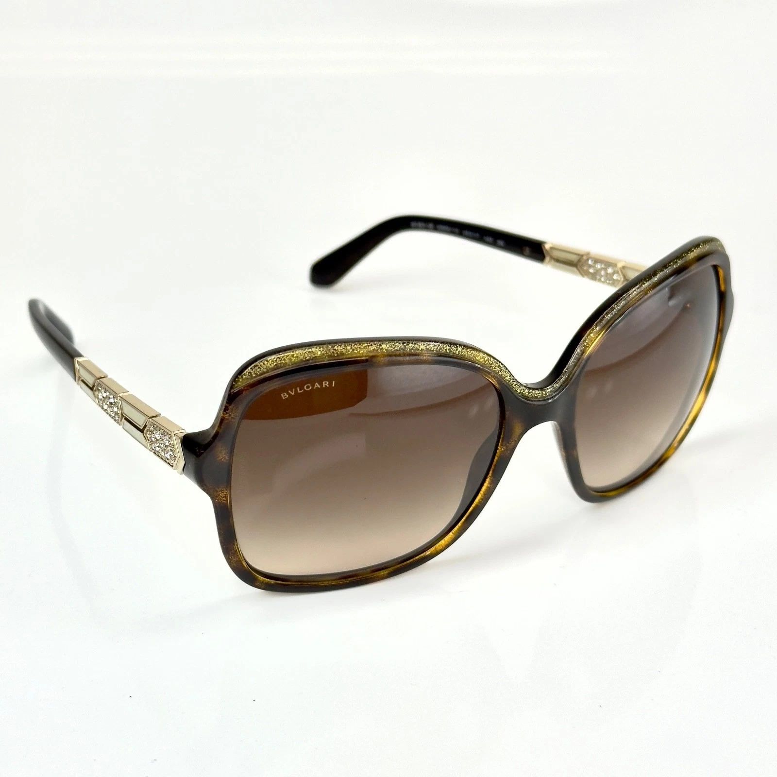 Bvlgari BULGARI BV8181B 8181 Serpenti Brown Havana Sunglasses Size ONE SIZE - 3 Thumbnail
