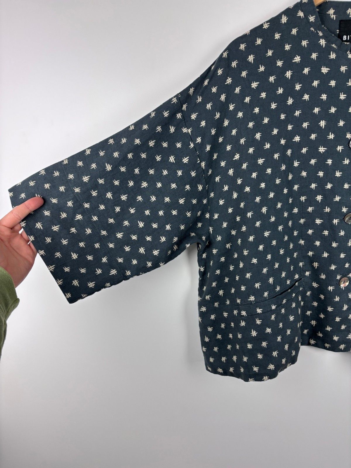 Other Womens Bitte Kai Rand Linen Cardigan Jacket Charcoal Size XL Size XL / US 12-14 / IT 48-50 - 3 Thumbnail
