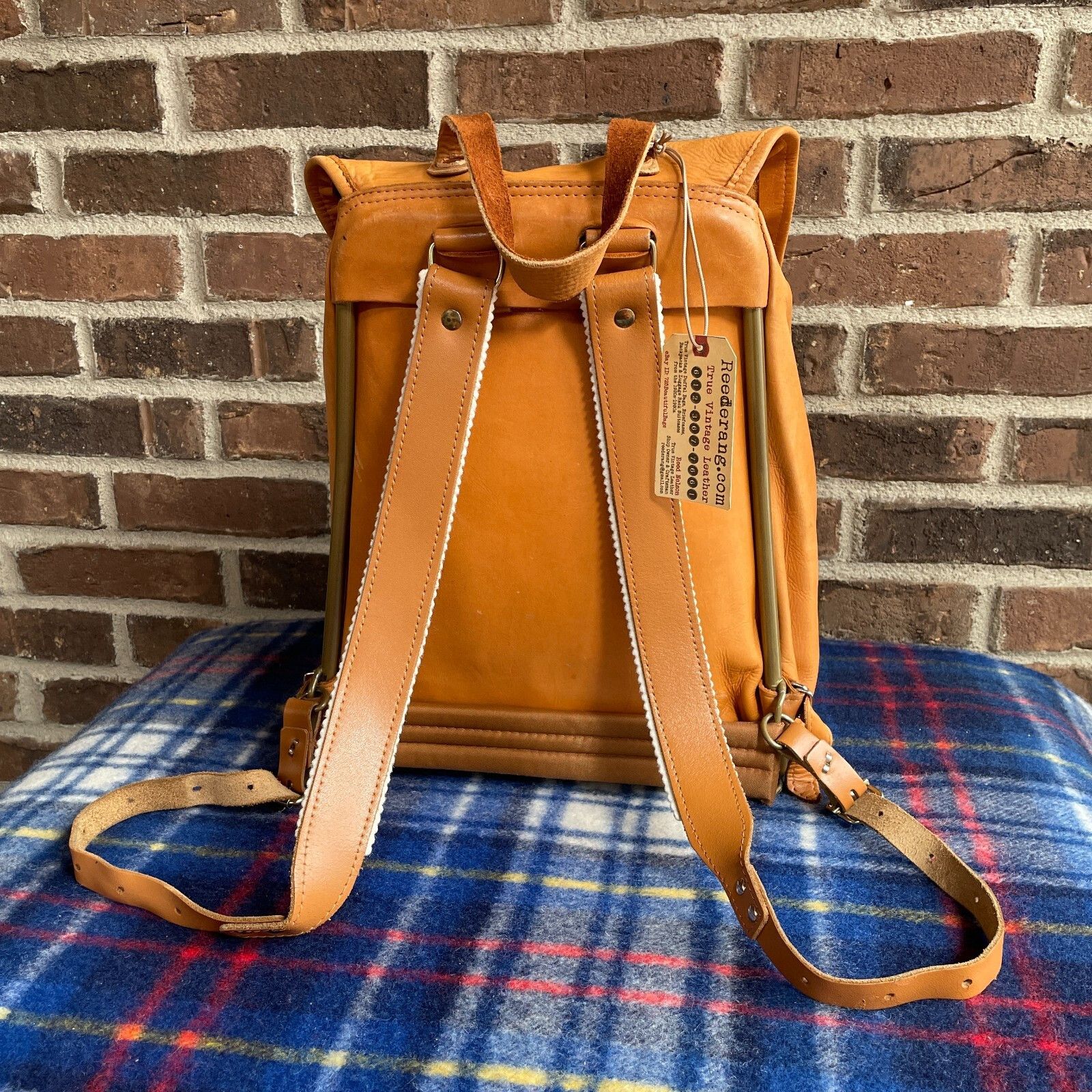 Other RARE 1970s REINDEER HIDE LEATHER BACKPACK RUCKSACK R$1398 Size ONE SIZE - 19 Thumbnail