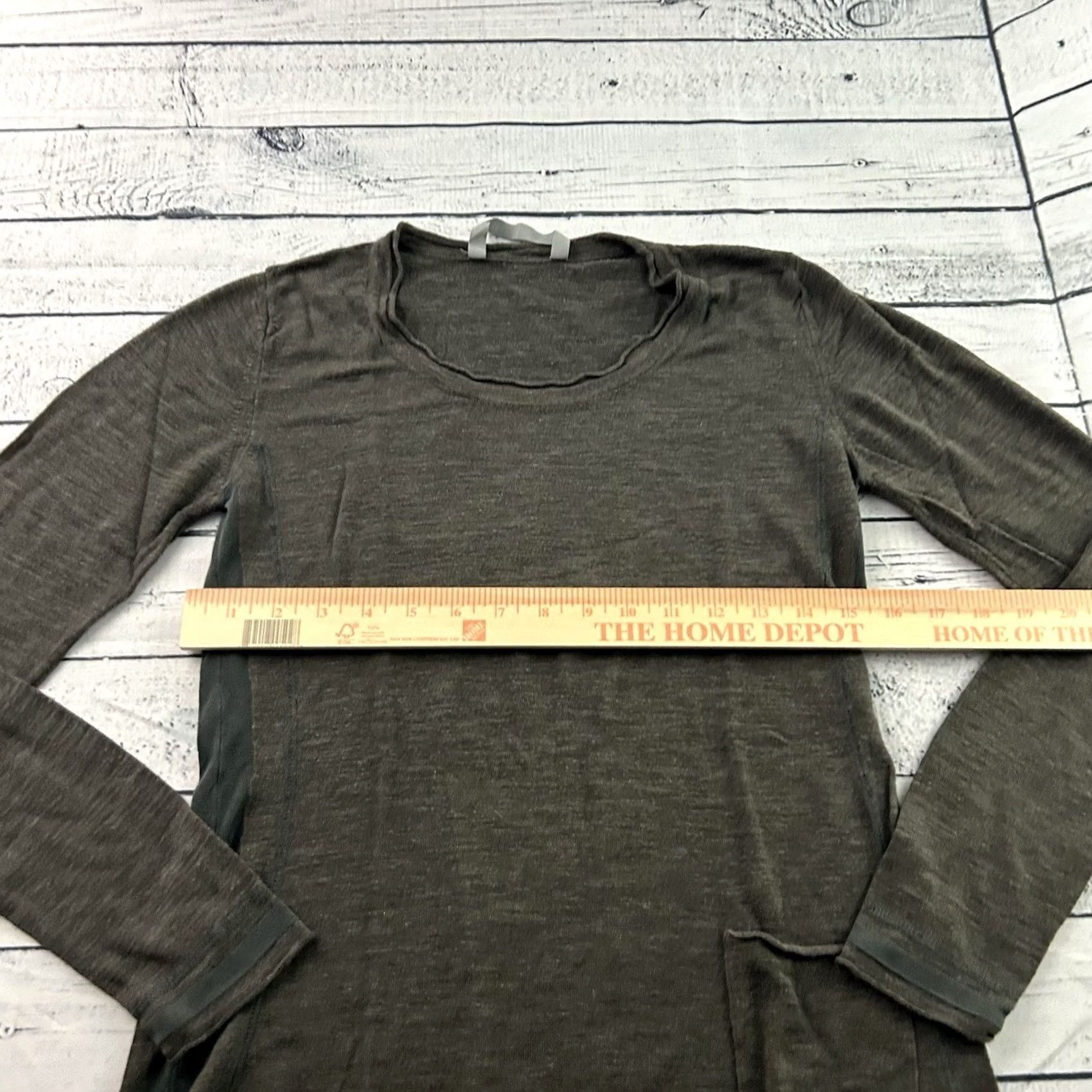 Athleta Athleta Brown Viscose Linen Silk Long Sleeve Sweater Top Women's M Shirt Size M / US 6-8 / IT 42-44 - 4 Thumbnail