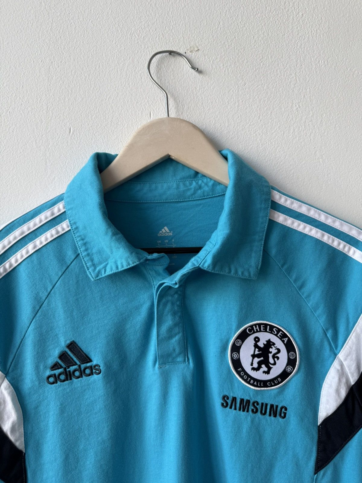 Adidas Adidas Chelsea 2014/2015 Polo Football Shirt Size US L / EU 52-54 / 3 - 5 Thumbnail