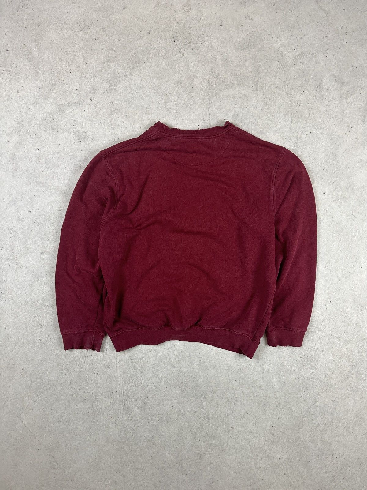 Nike × Vintage Vintage Nike Burgundy Crewneck Size US L / EU 52-54 / 3 - 4 Thumbnail