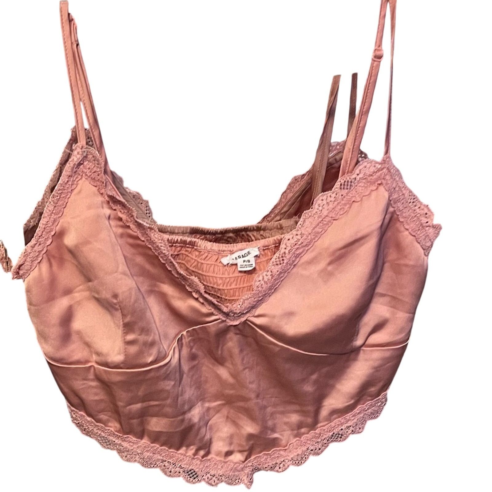 Garage Garage Draya Lace Trim Satin Cami Size S / US 4 / IT 40 - 4 Thumbnail