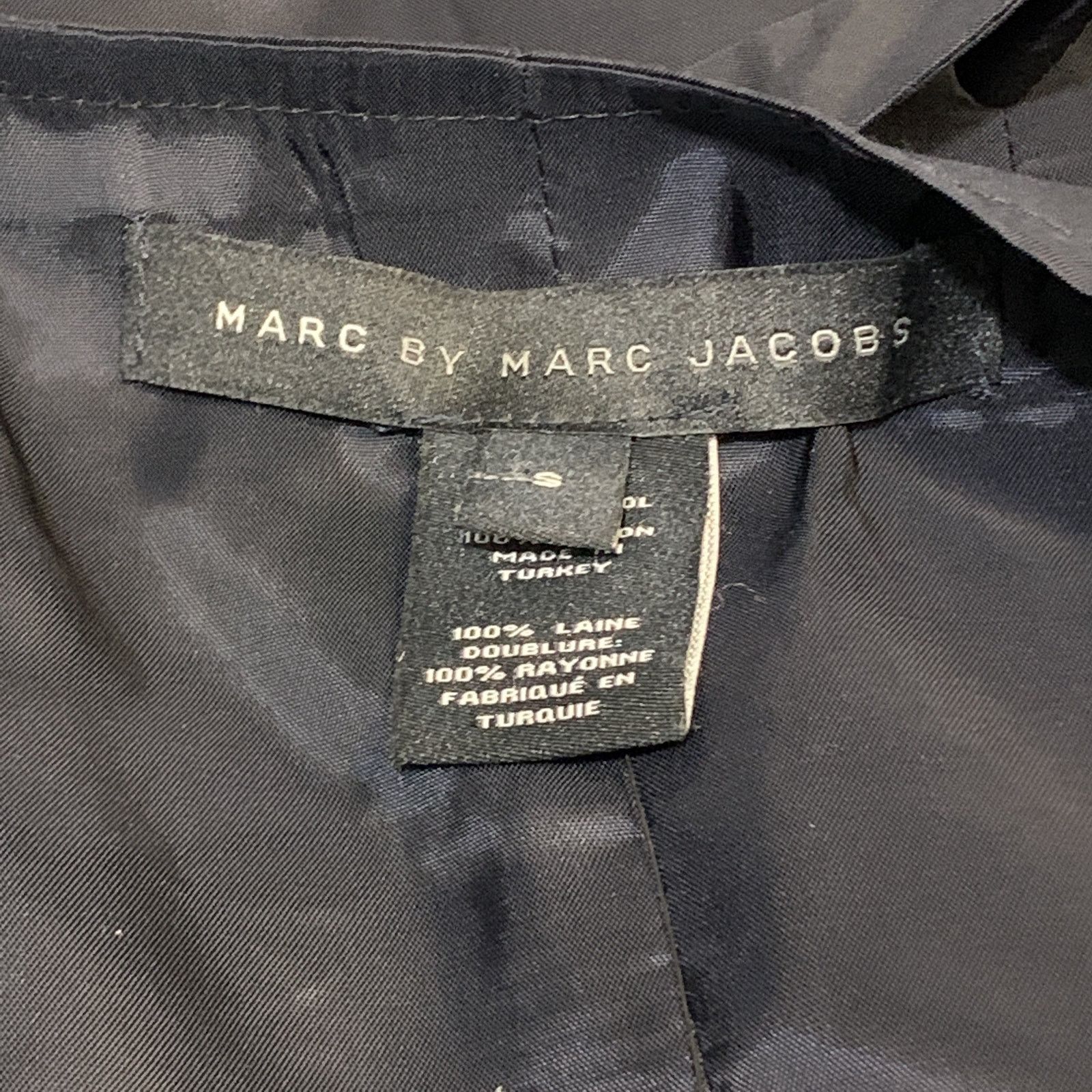Marc by Marc Jacobs Size S Gray Stripe Wool Buttoned Vest (Indoor) Size 36R - 5 Thumbnail