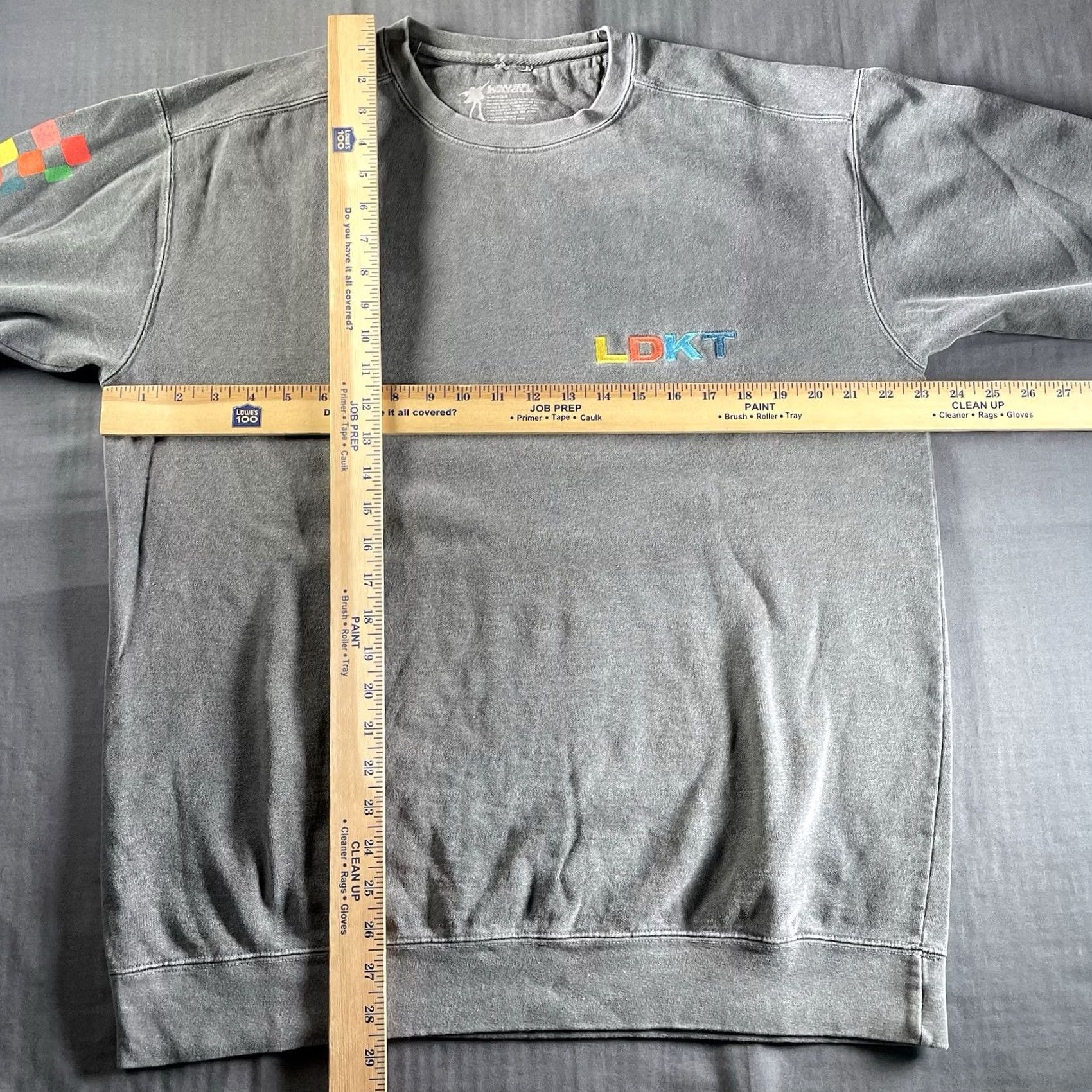Aigle Lauren Daigle Sweatshirt Mens Large Gray LDKT Embroidered Pullover Size US L / EU 52-54 / 3 - 6 Thumbnail