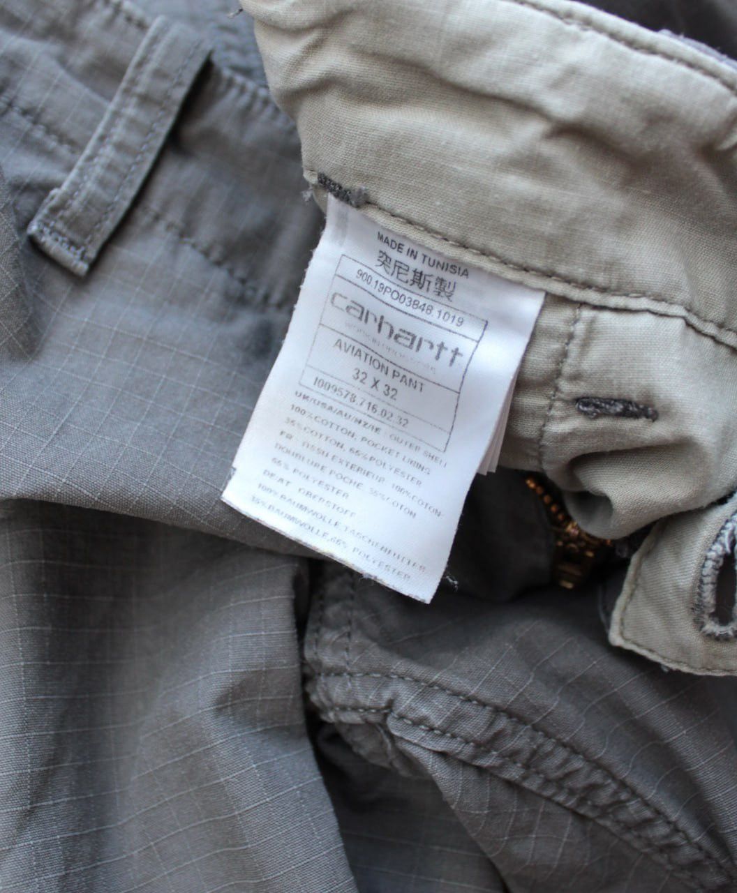Carhartt 🔥 Vintage Carhartt Cargo Aviation Pants Work Y2K Denim Jeans Size US 32 / EU 48 - 5 Thumbnail