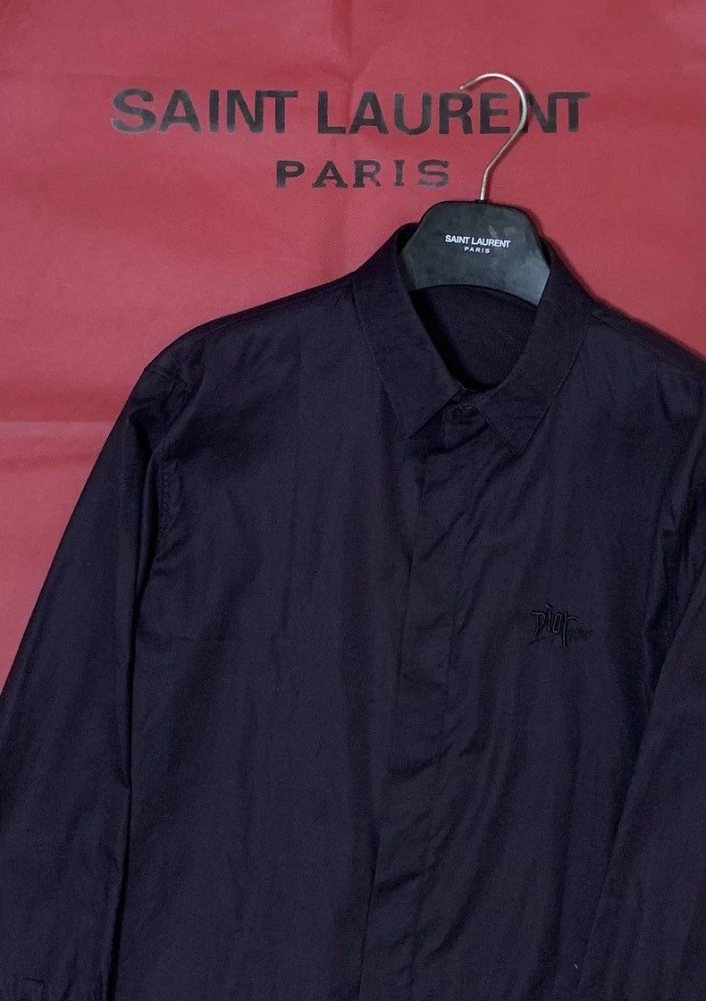 Dior Dior size 41 20ss Black Chest Slogan Shirt Nextarrow-2505 Size US XS / EU 42 / 0 - 7 Thumbnail