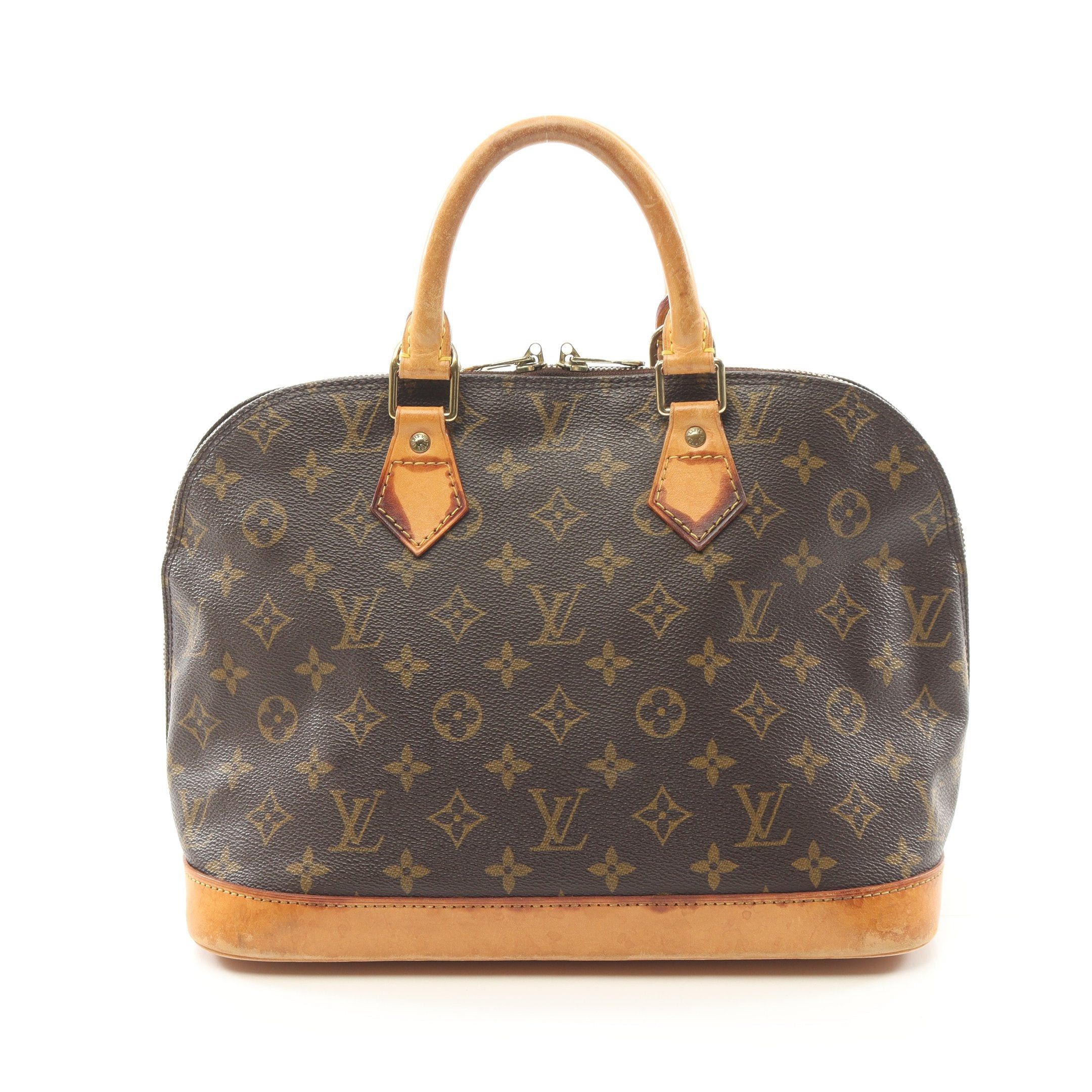 Louis Vuitton Louis Vuitton Alma Pm Monogram Handbag Leather Brown Size ONE SIZE - 1 Thumbnail